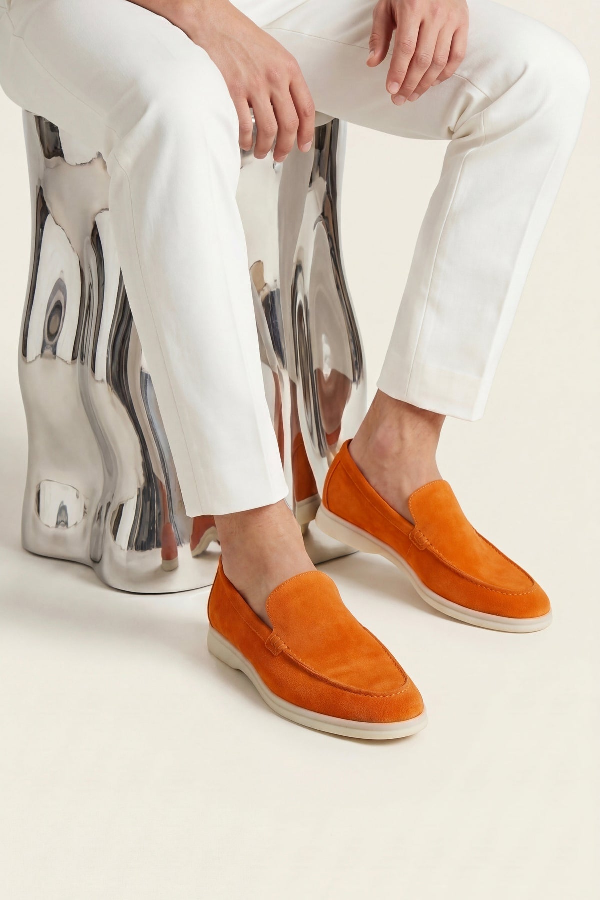 Milano Classic Loafer Suede Burnt Orange