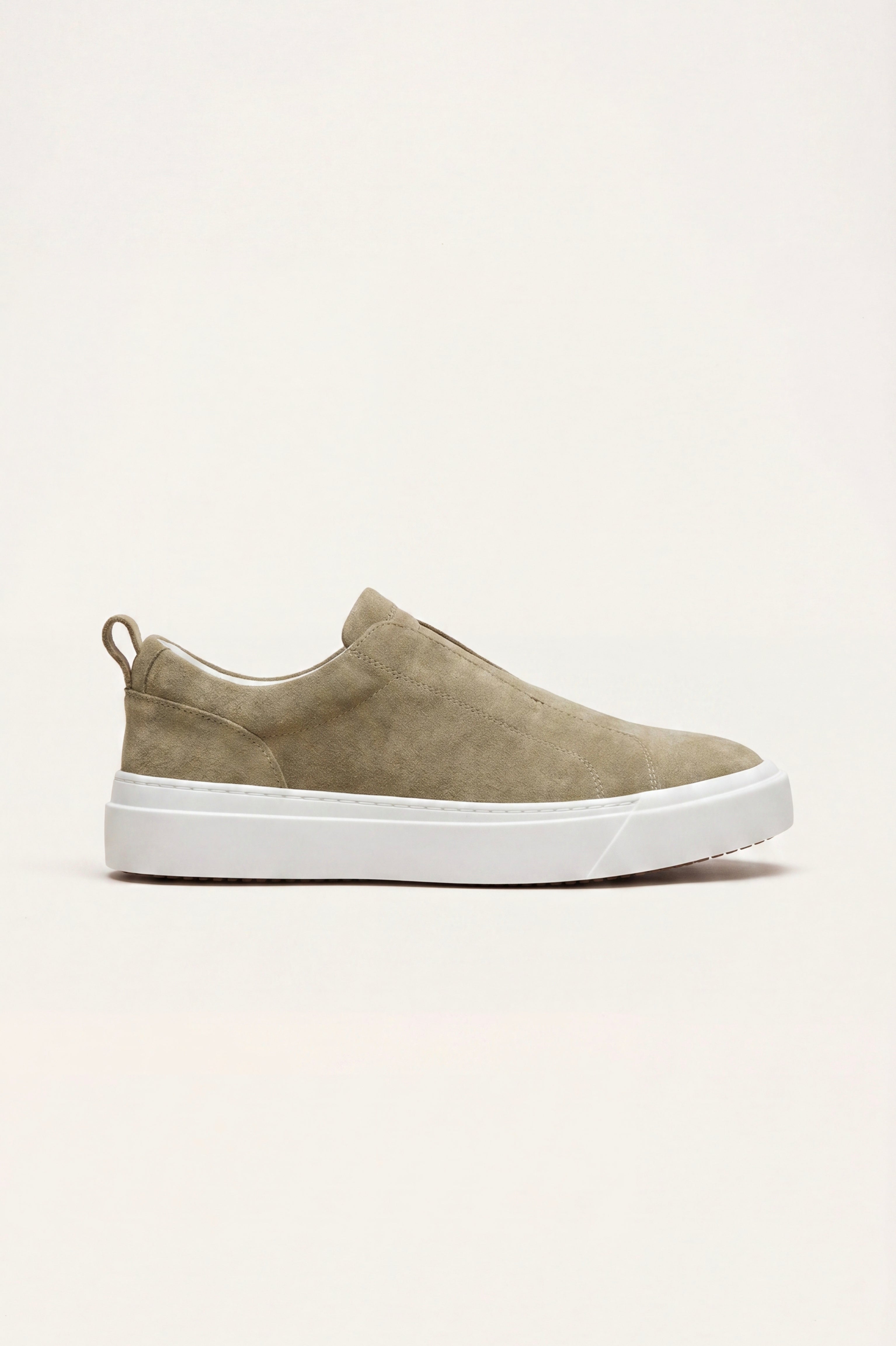 Ancona Suede Slip-On Khaki Green