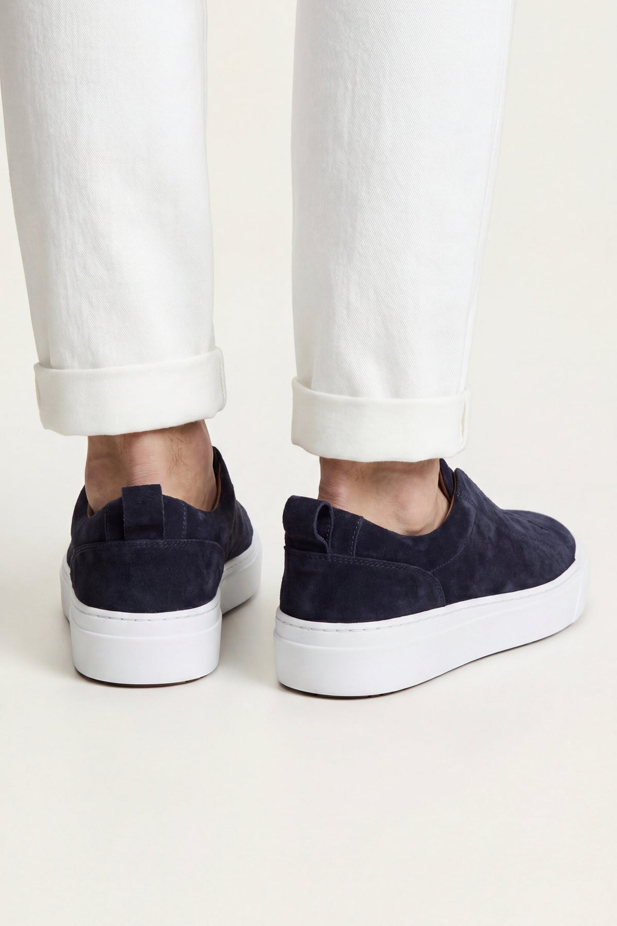 Ancona Suede Slip-On Navy Blue