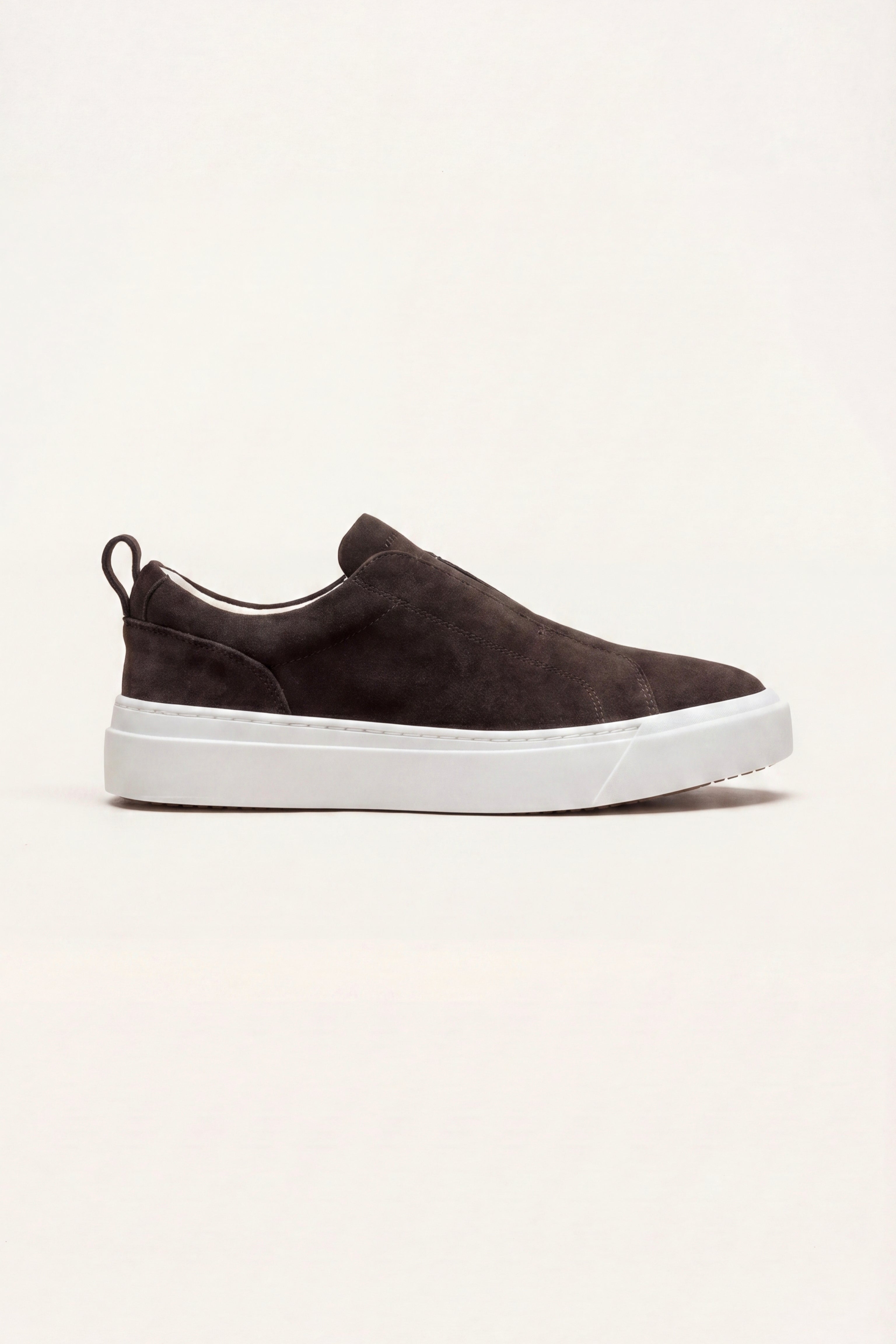 Ancona Suede Slip-On Dark Brown