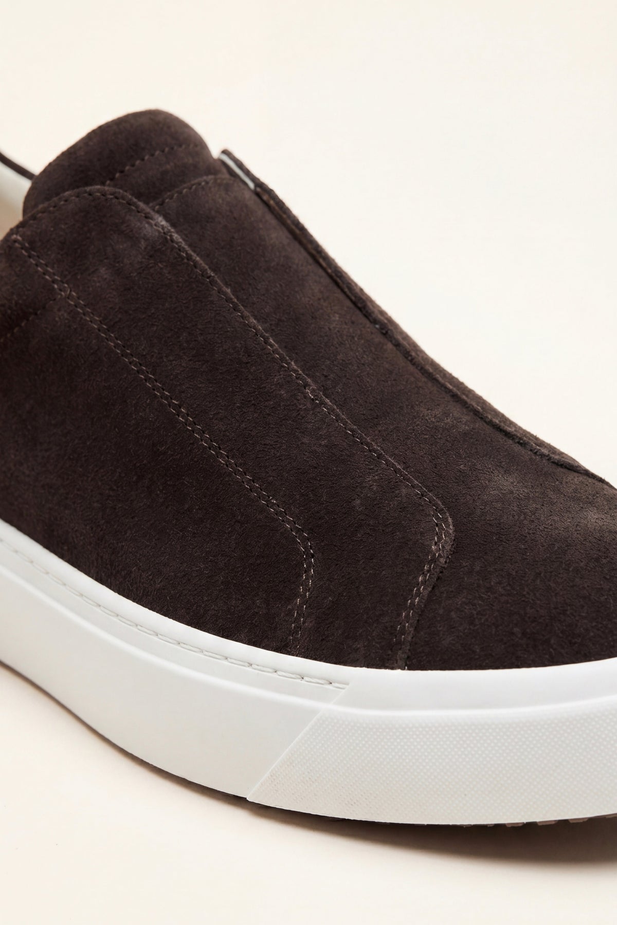 Ancona Suede Slip-On Dark Brown