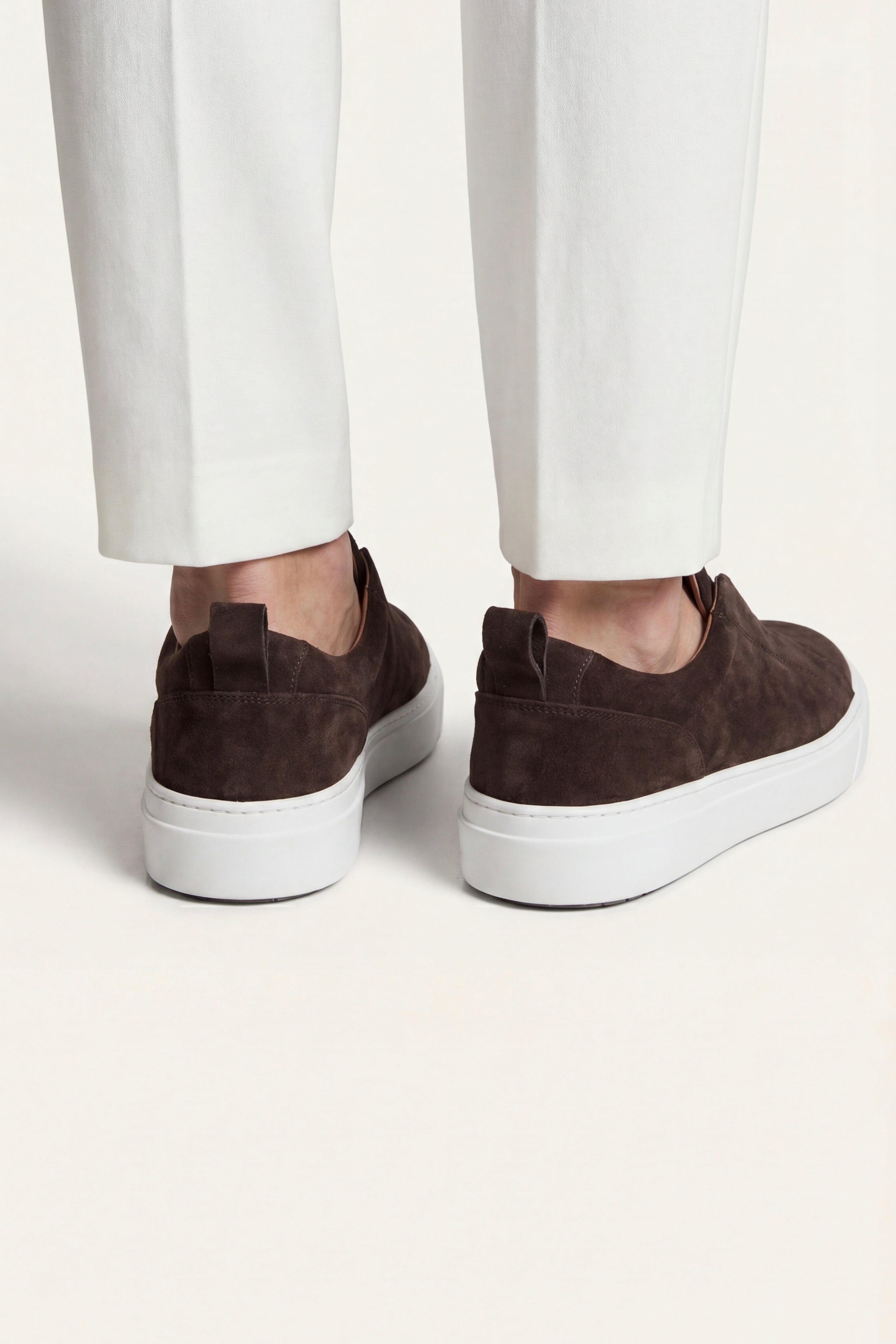 Ancona Suede Slip-On Dark Brown