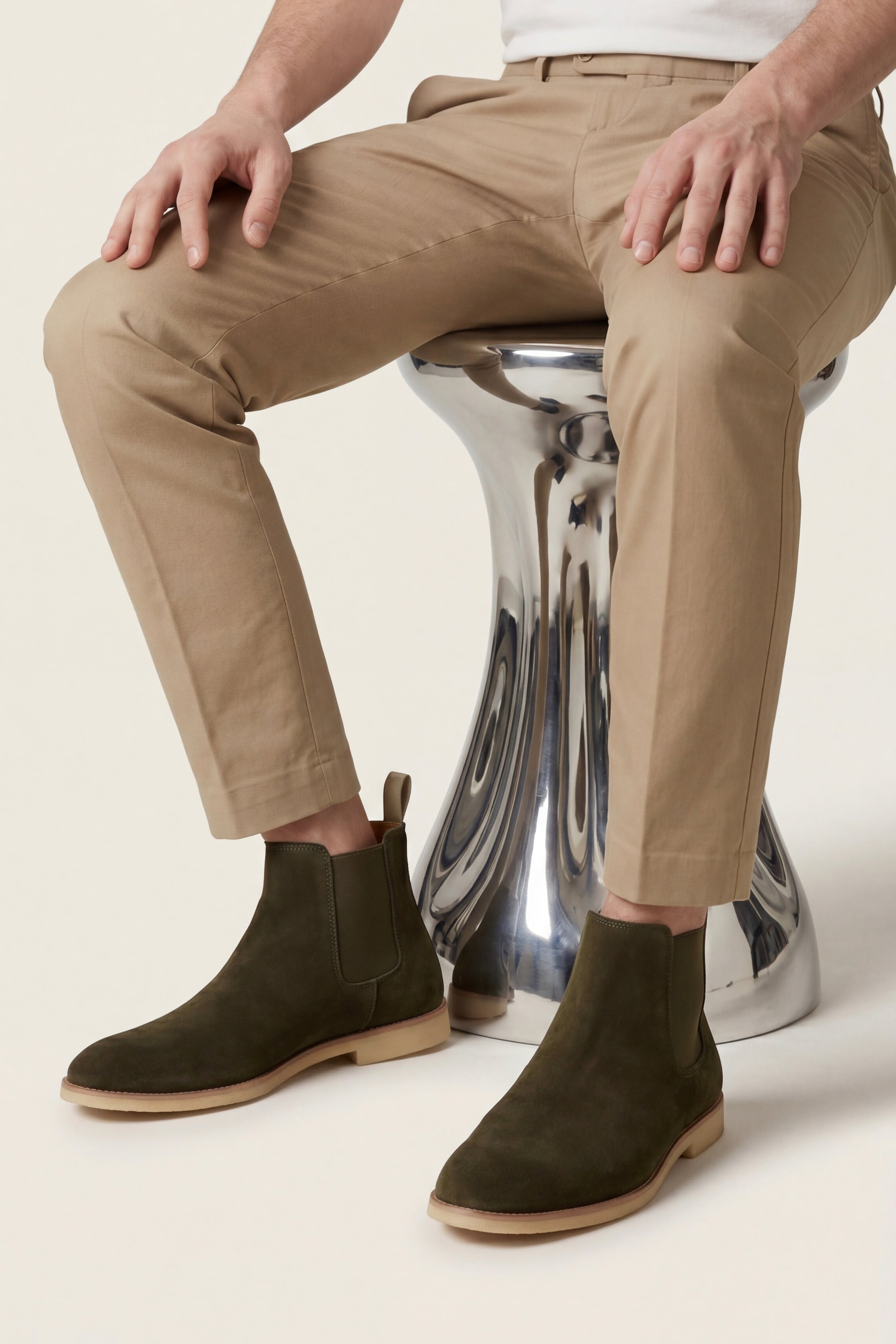 Cortina Suede Boot Olive Green