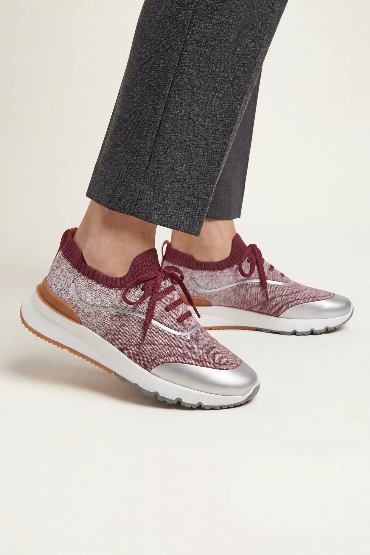 Firenze Knit Runner Burgundy Red