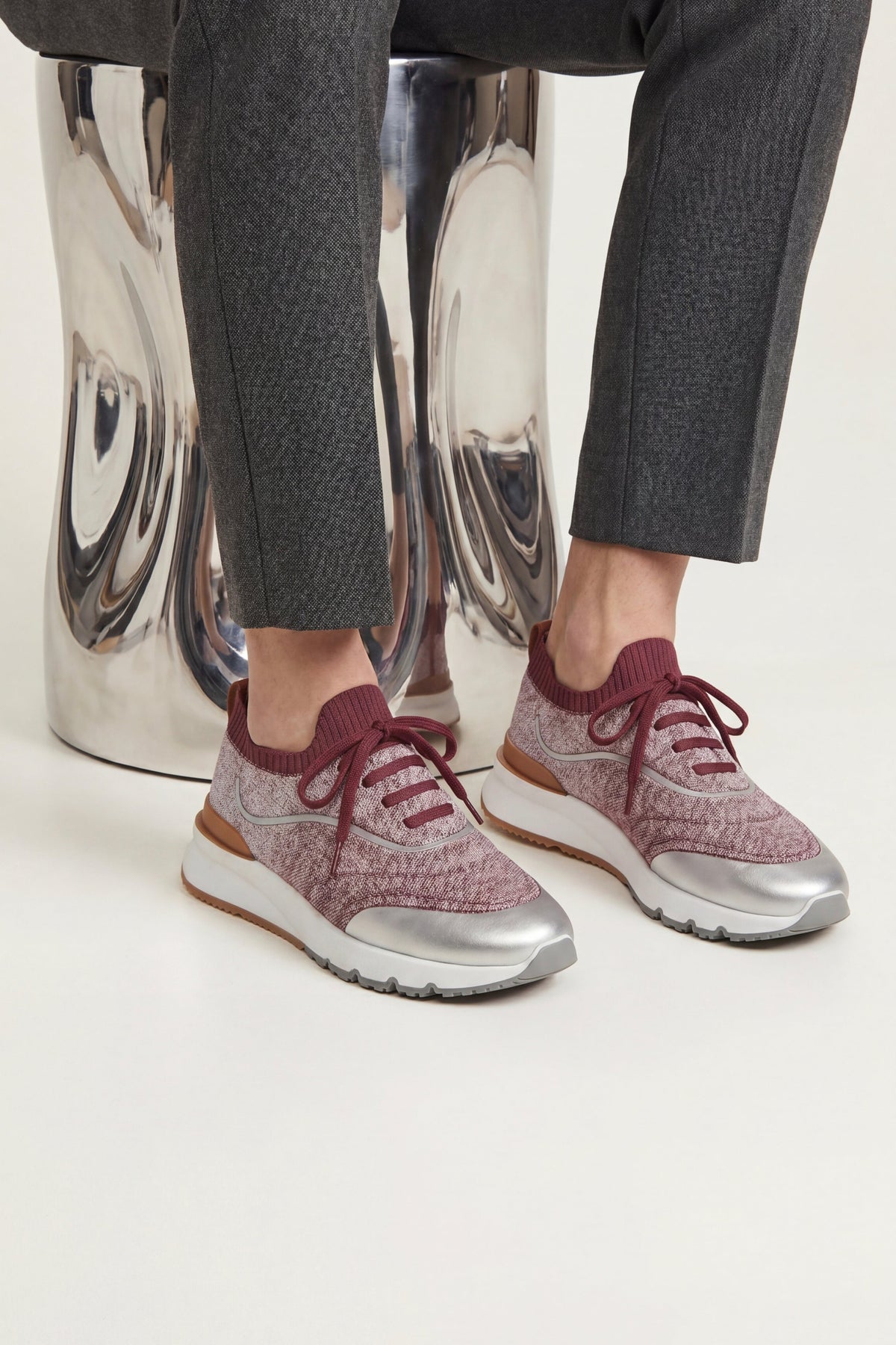 Firenze Knit Runner Burgundy Red