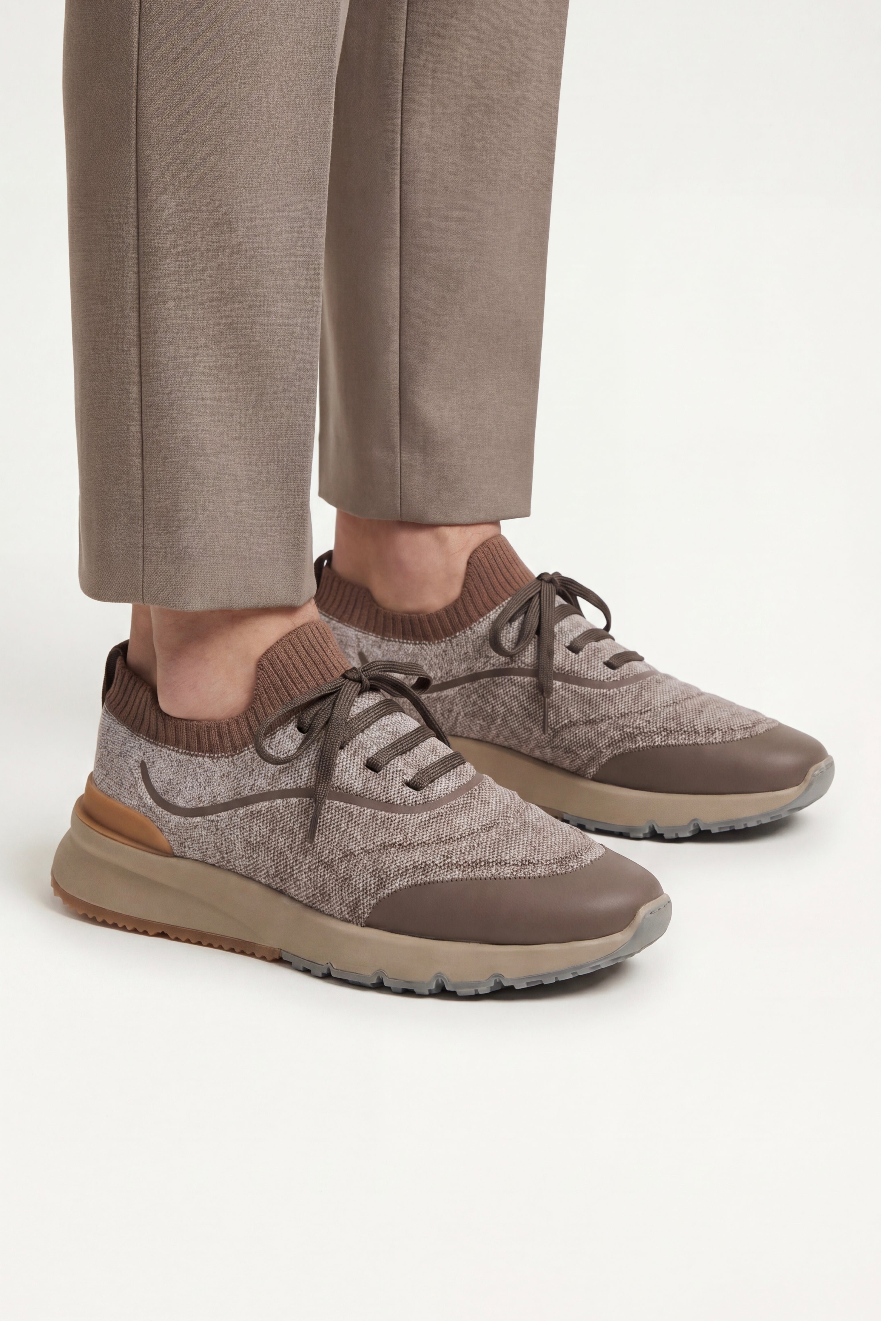 Firenze Knit Runner Taupe Brown