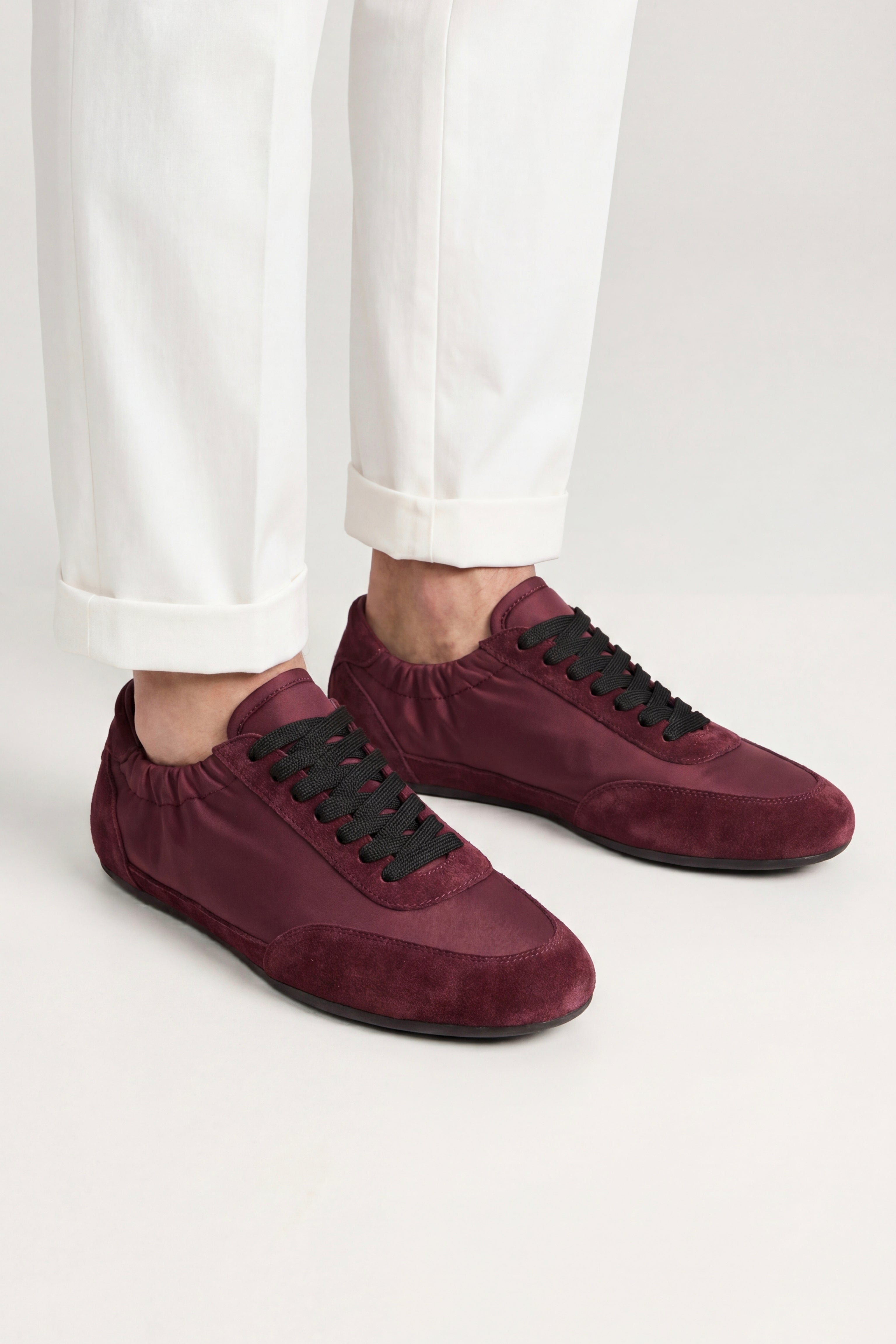Rapallo Nylon Sneaker Burgundy Red
