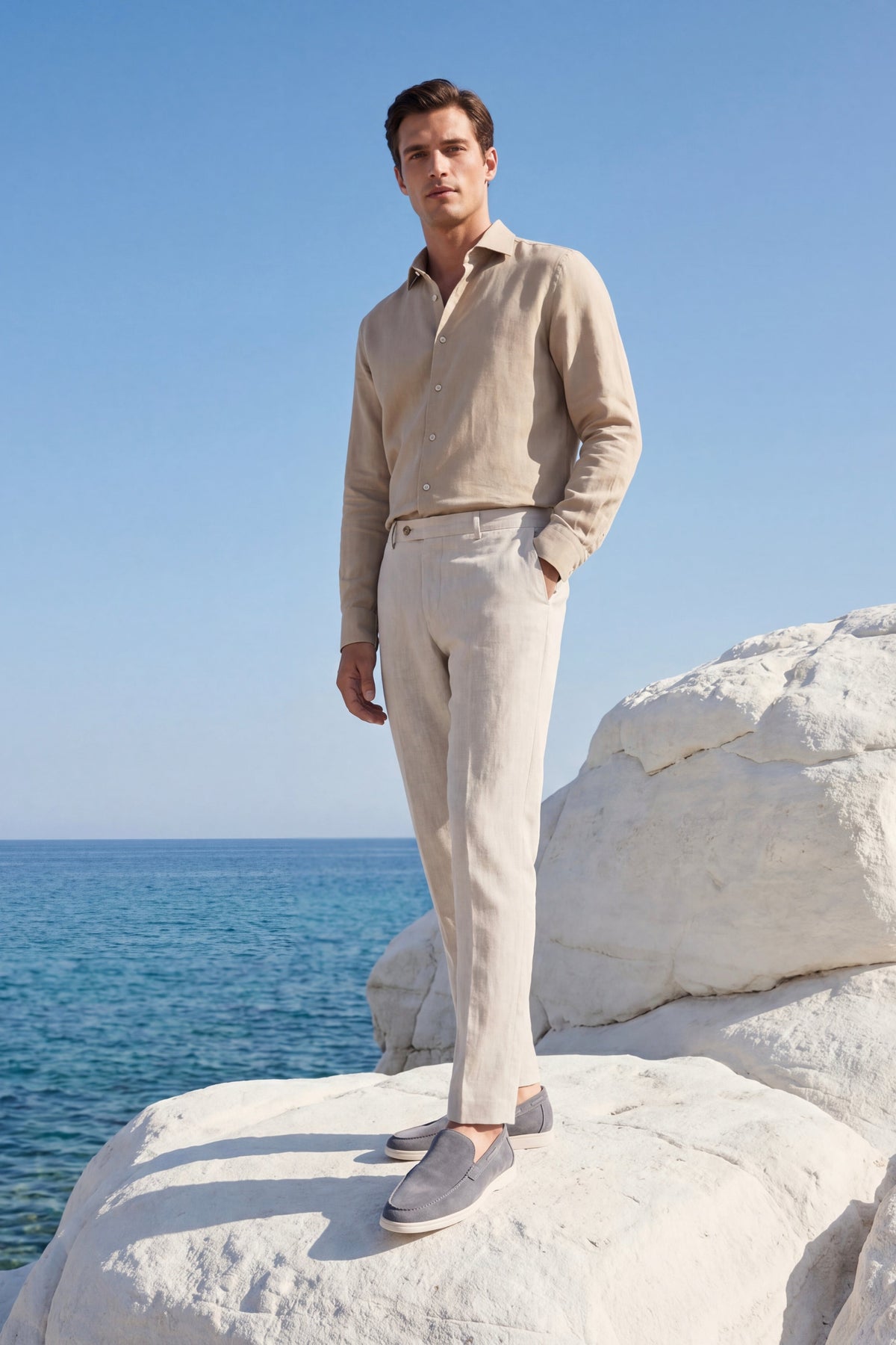 Milano Classic Loafer II Light Grey