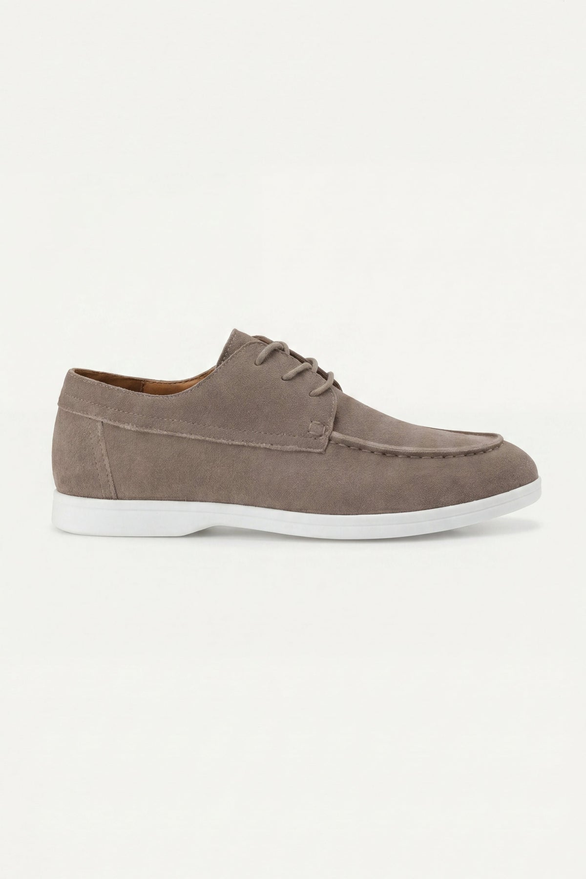 Rimini Suede Boat Shoe Taupe Grey