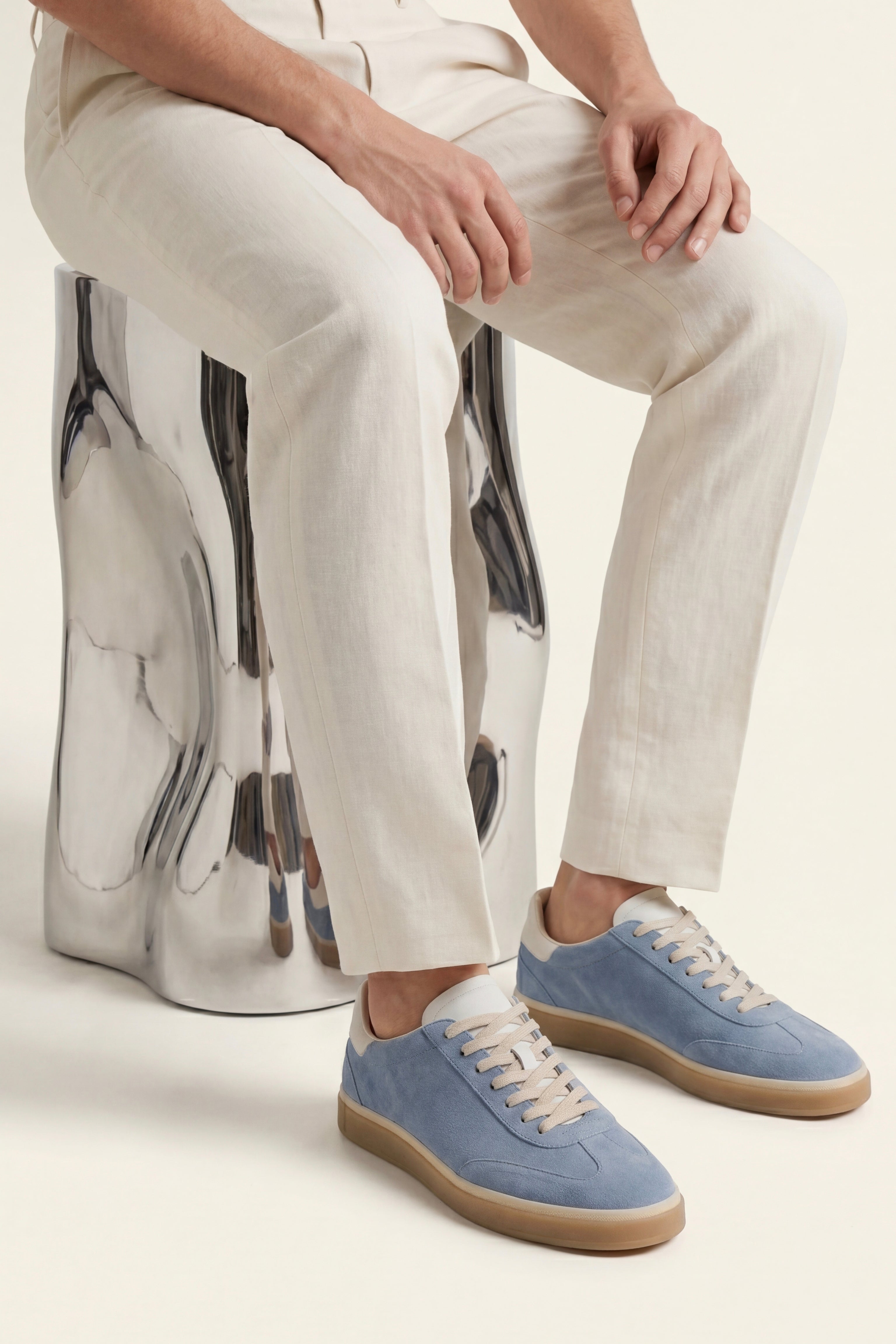 Torino Suede Sneaker Light Blue