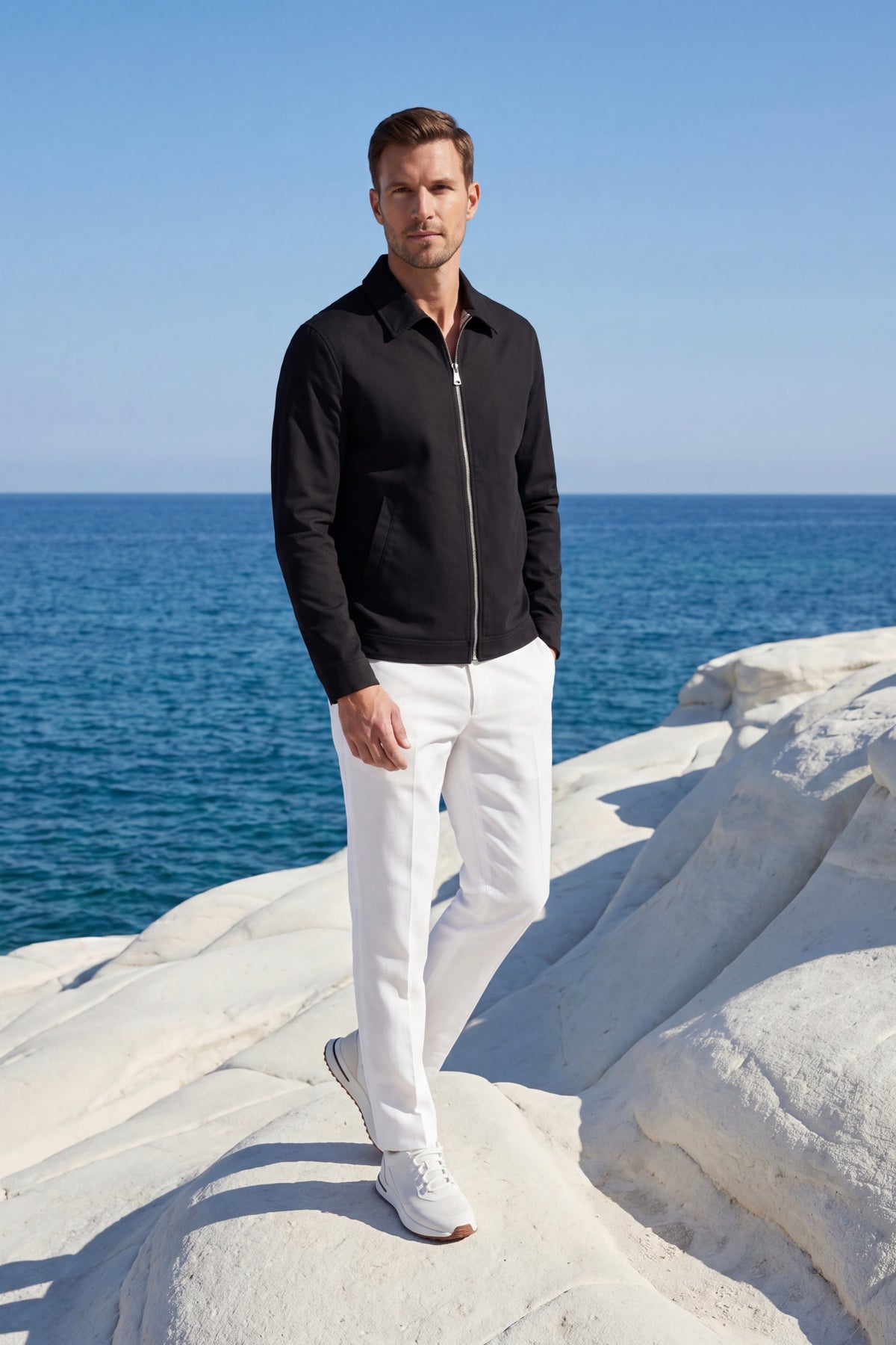 Ravenna Lightweight Zip Jacket Black