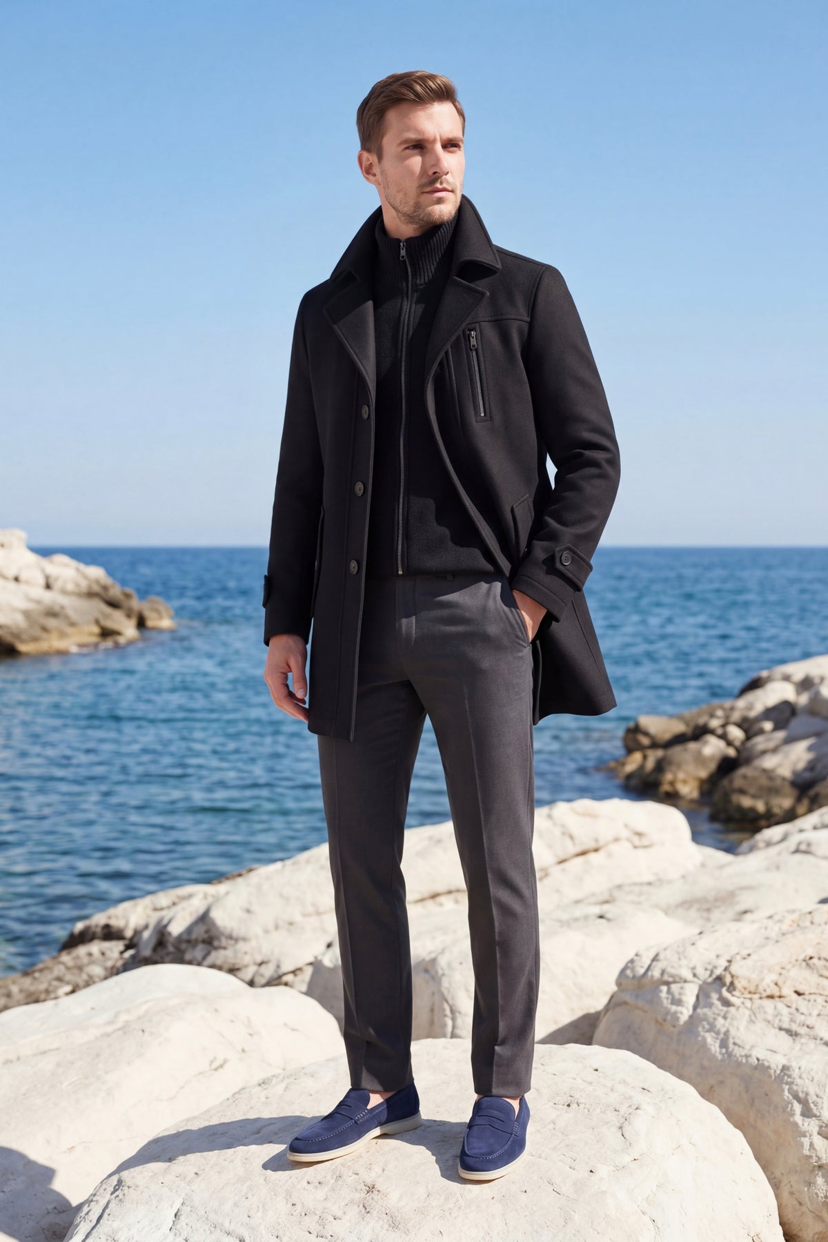 Belluno Field Coat Black