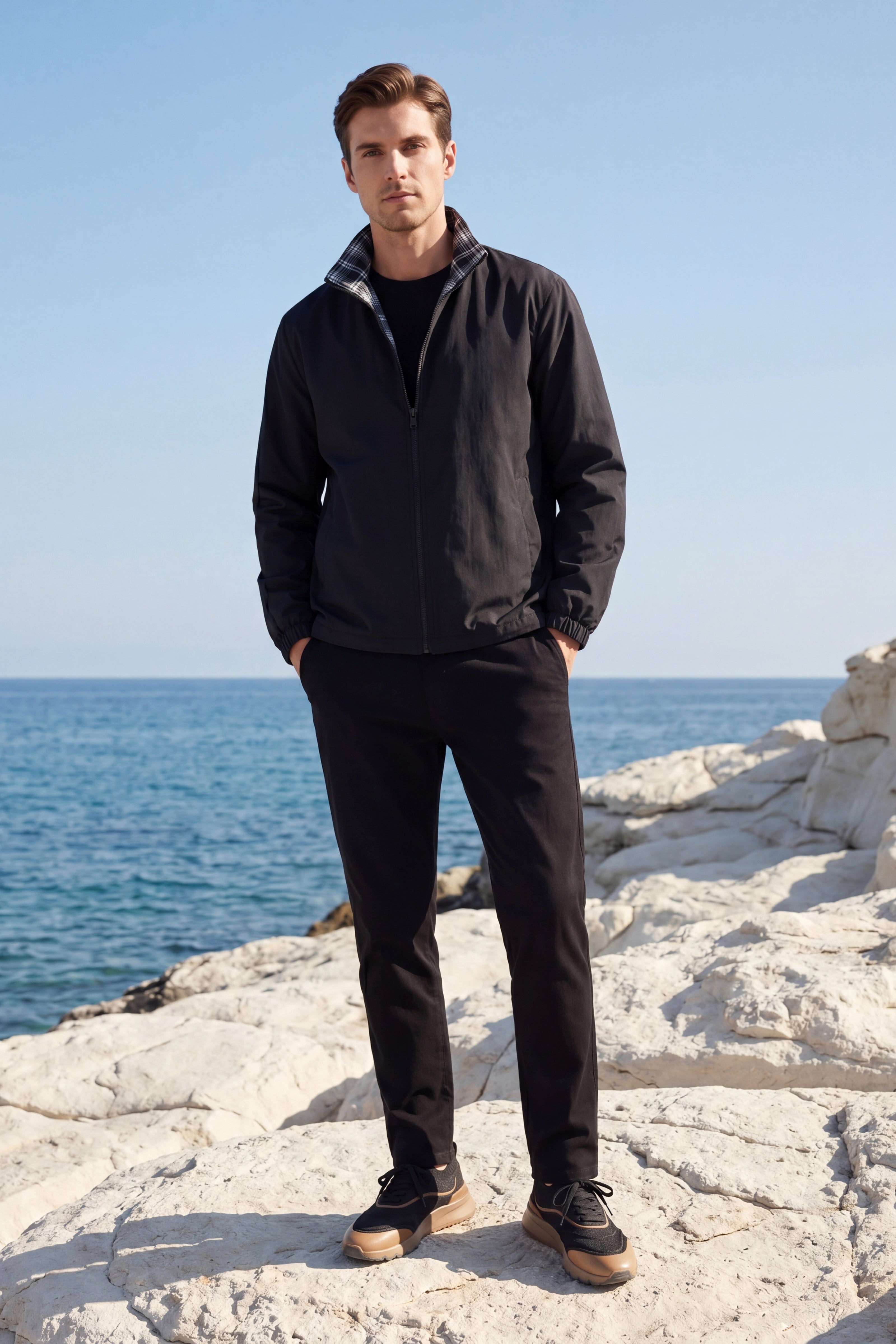Camogli Reversible Jacket Black