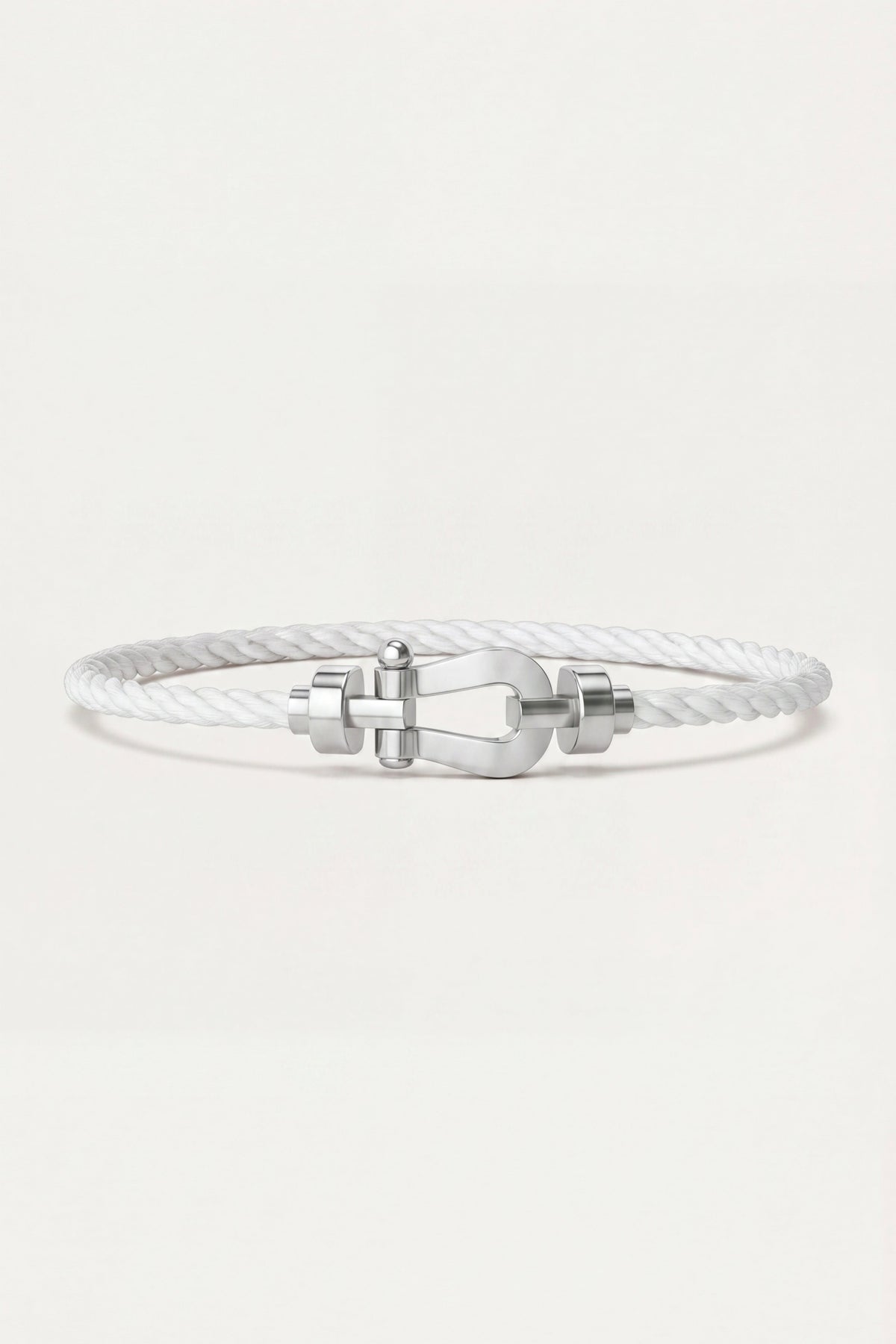 Levanto Platinum Rope Bracelet Chalk White
