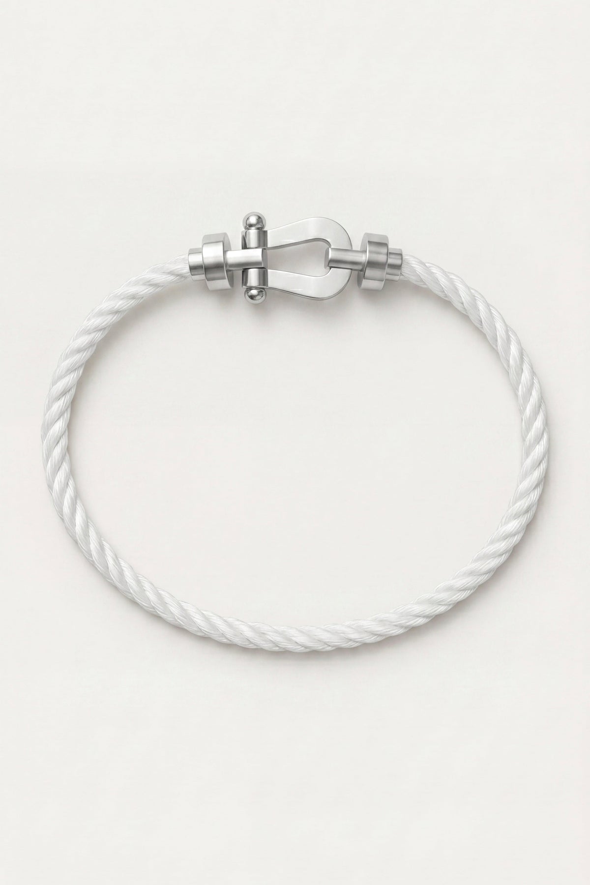 Levanto Platinum Rope Bracelet Chalk White