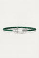 Bracciale in corda Levanto Platinum Verde Foresta