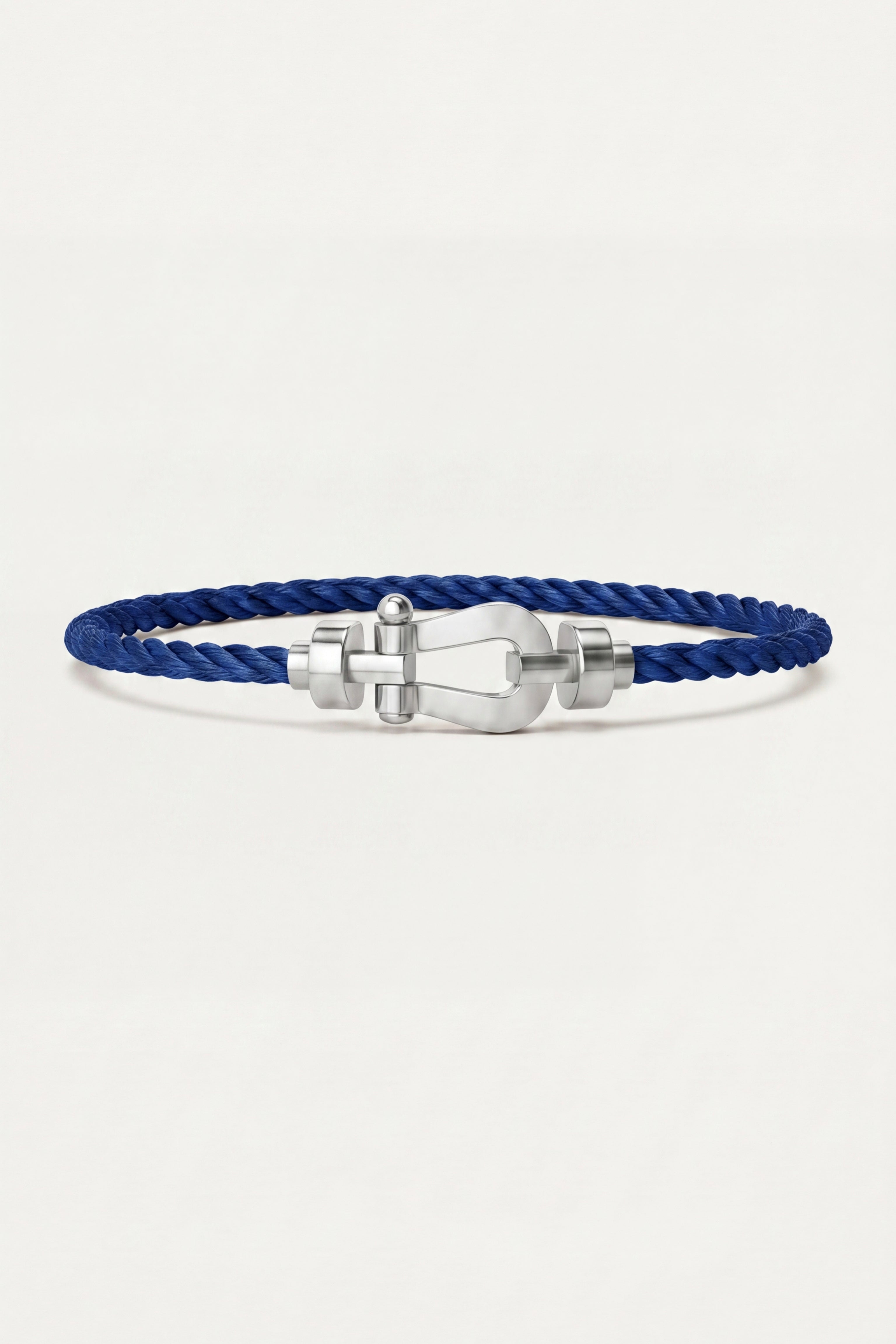 Levanto Platinum Rope Bracelet Denim Blue