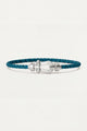 Bracciale in corda Levanto Platinum turchese