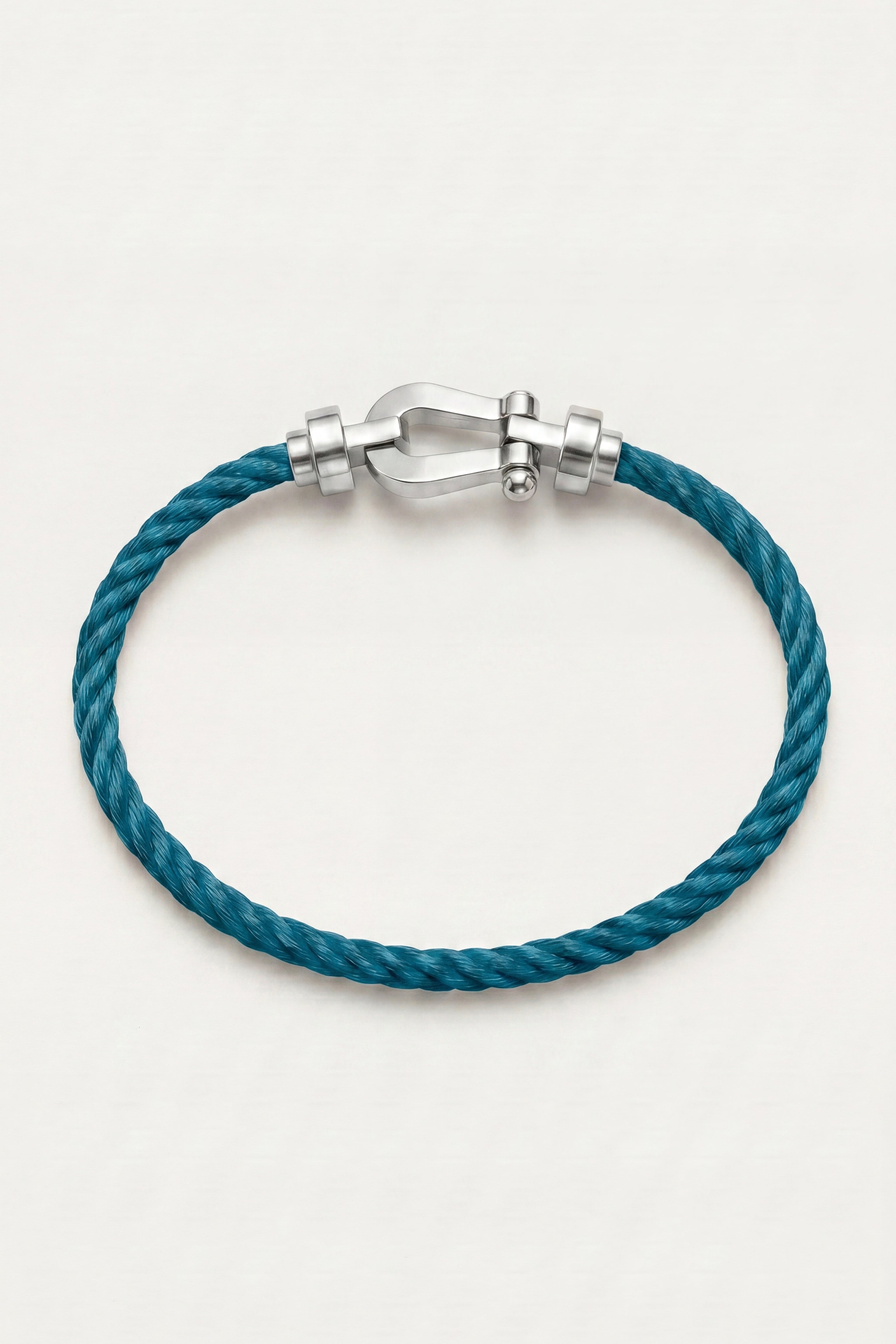 Levanto Platinum Rope Bracelet Turquoise