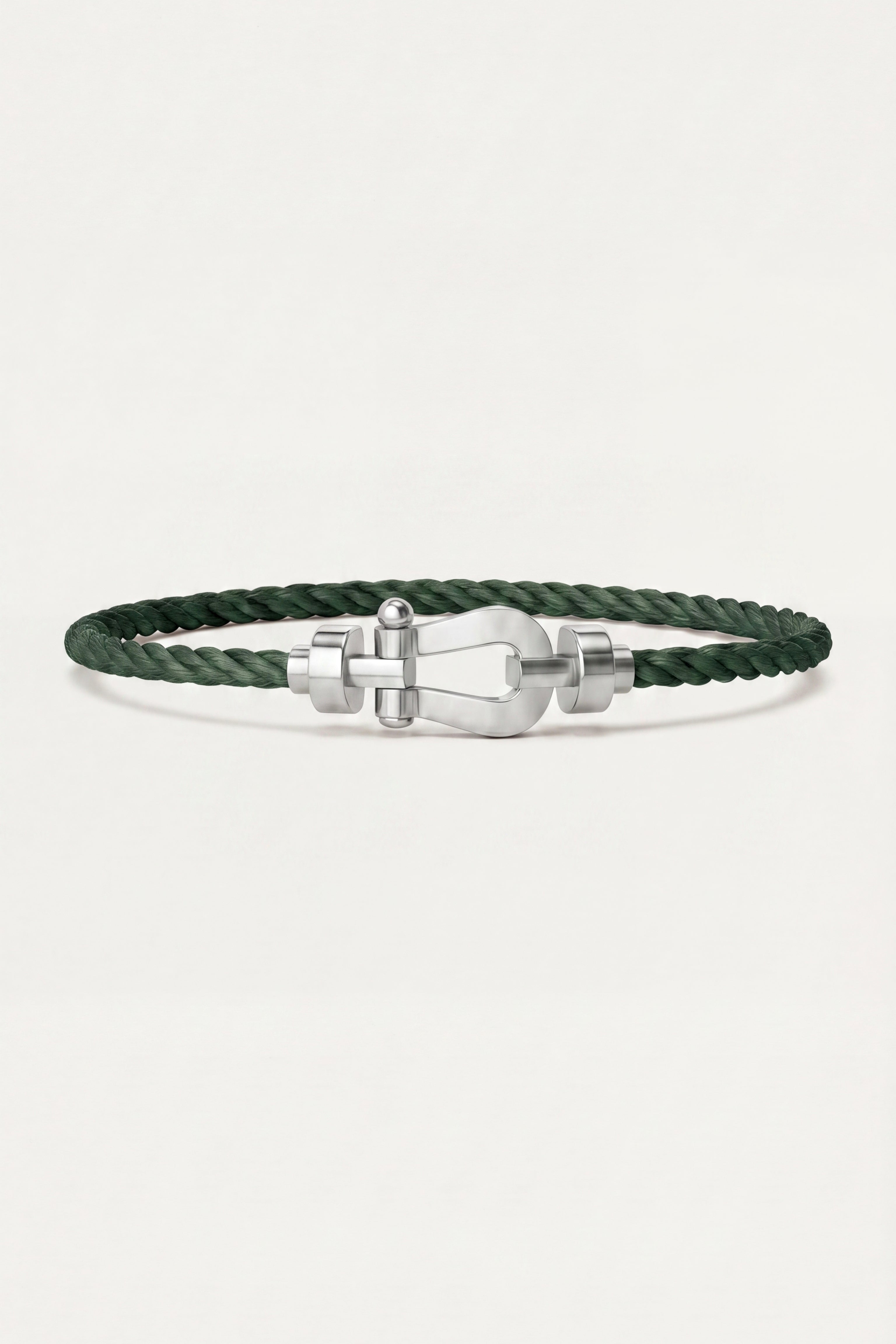 Levanto Platinum Rope Bracelet Sage Green