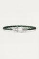 Bracciale corda Levanto Platinum Verde salvia