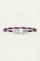 Bracciale in corda Levanto Platinum Blu/Rosso/Bianco