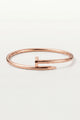 Bracciale scolpito lucido Bellagio, oro rosa