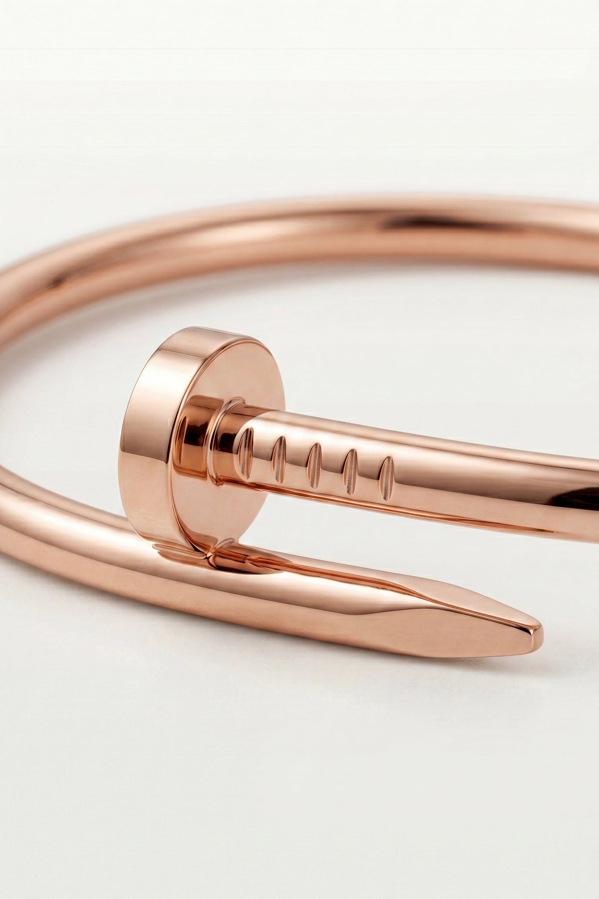 Bellagio Polished Sculpted Bracelet Rose Gold