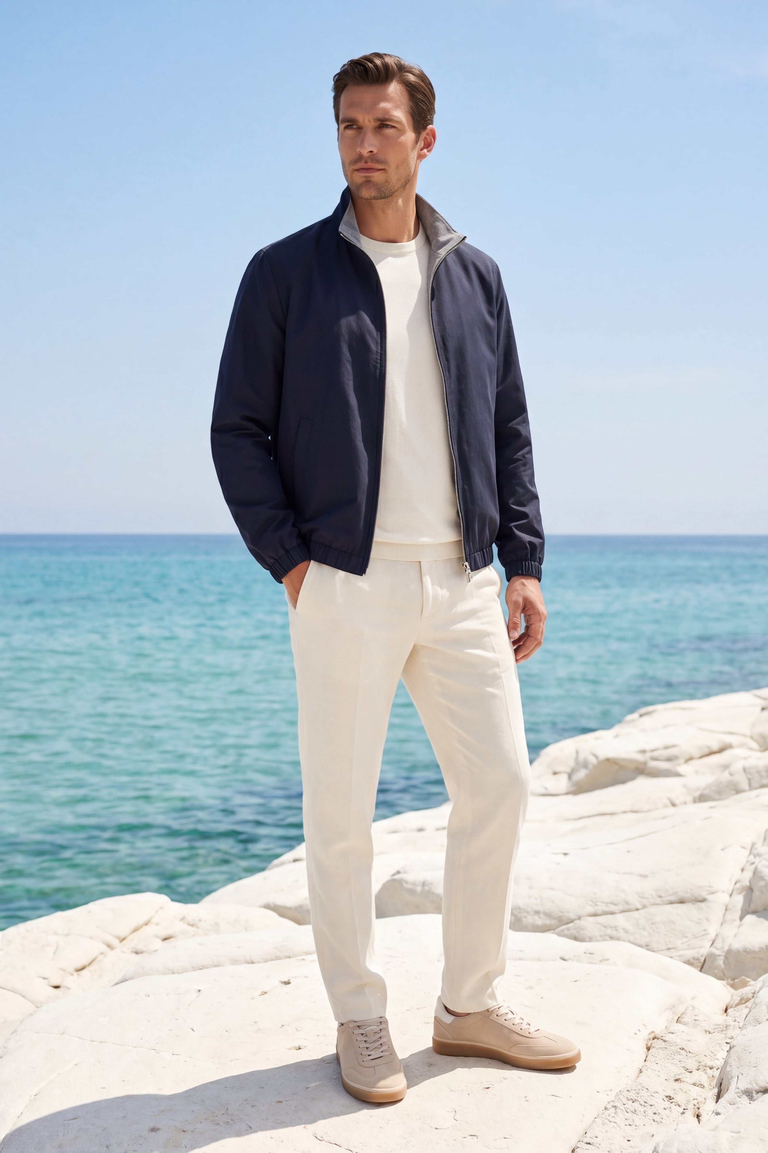 Portovenere Reversible Jacket Navy