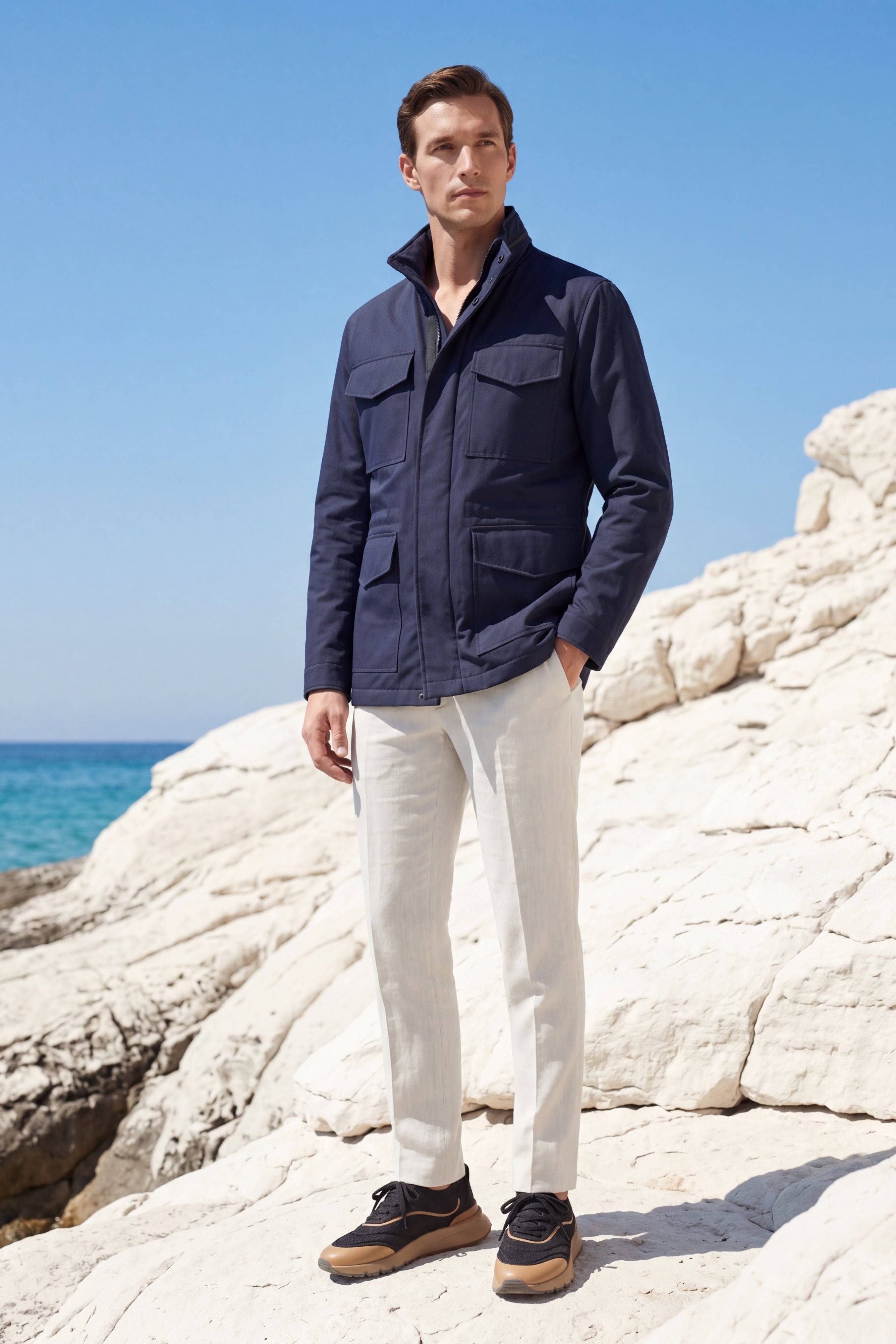 Cortina Expedition Coat Navy