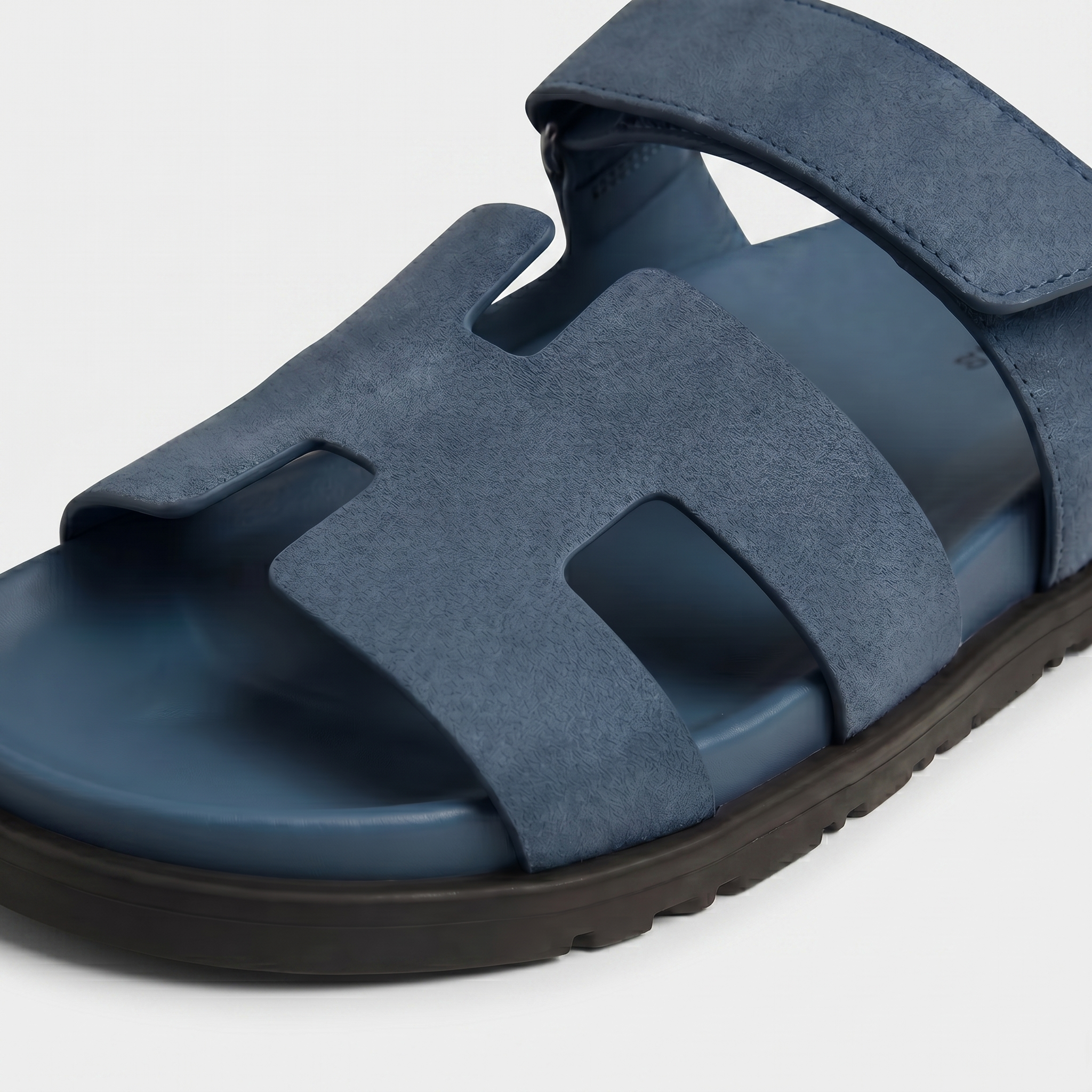 Cannes Slide Suede Ocean Teal