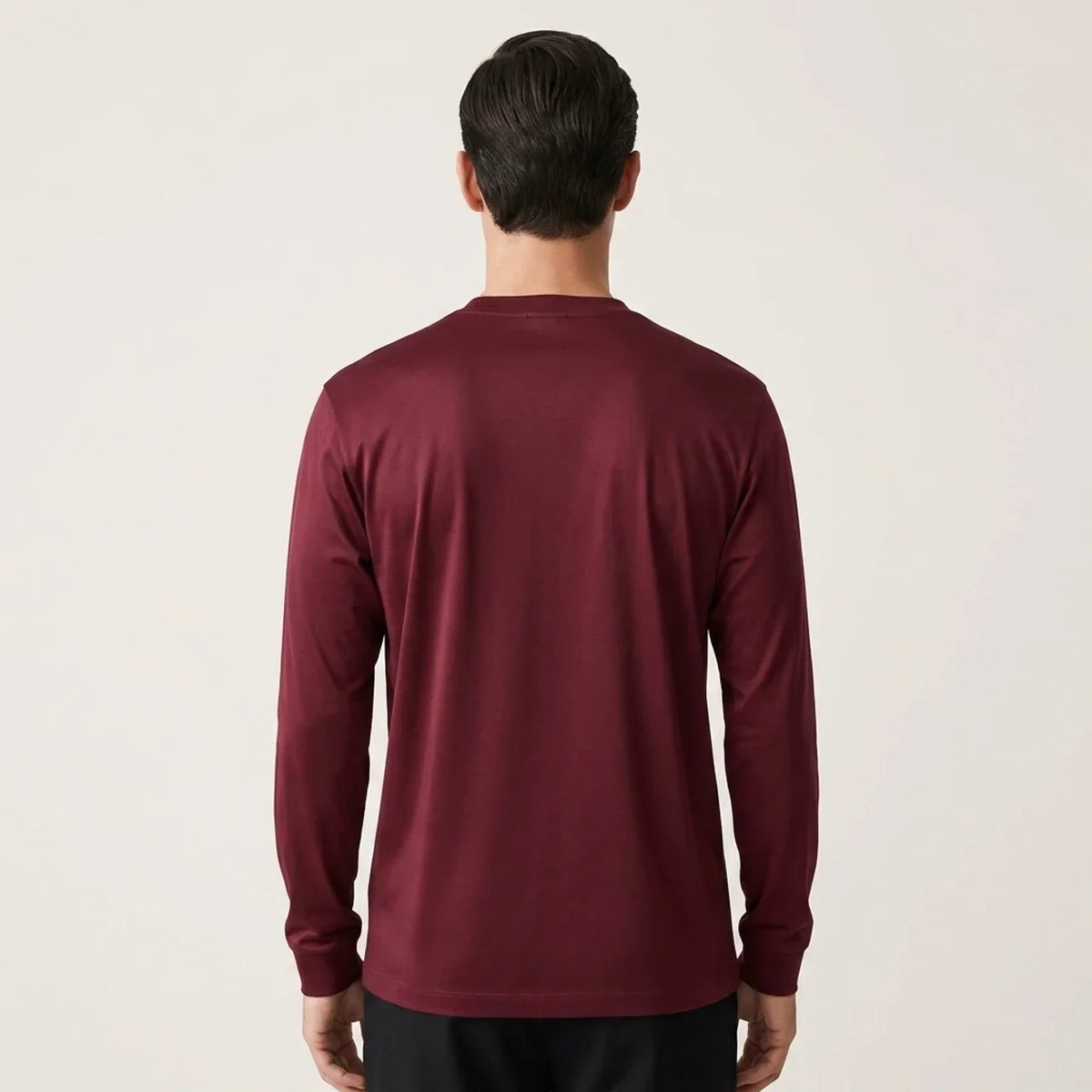 Verona Lustre Longsleeve Burgundy