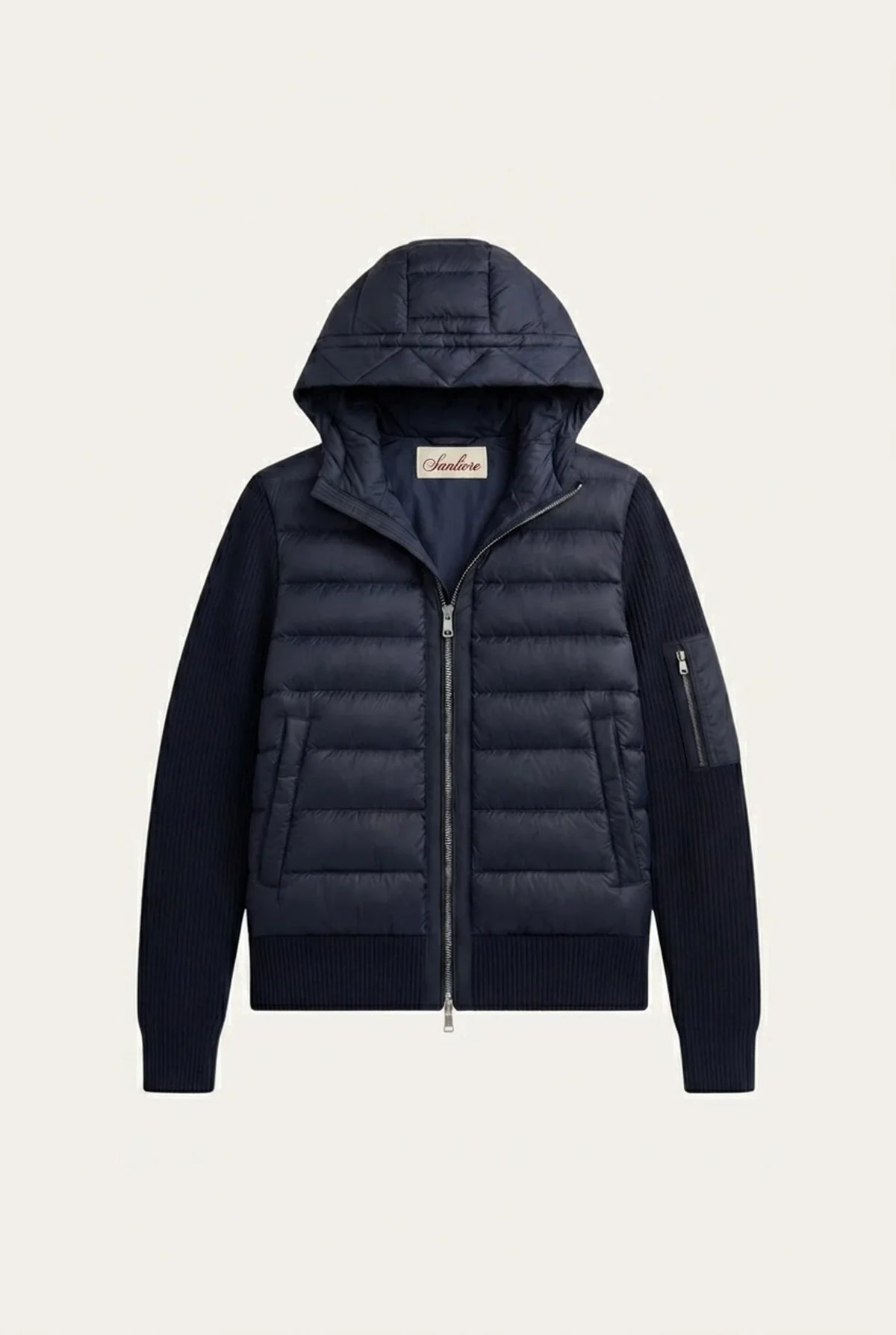 Sondrio Hybrid Zip Jacket Navy