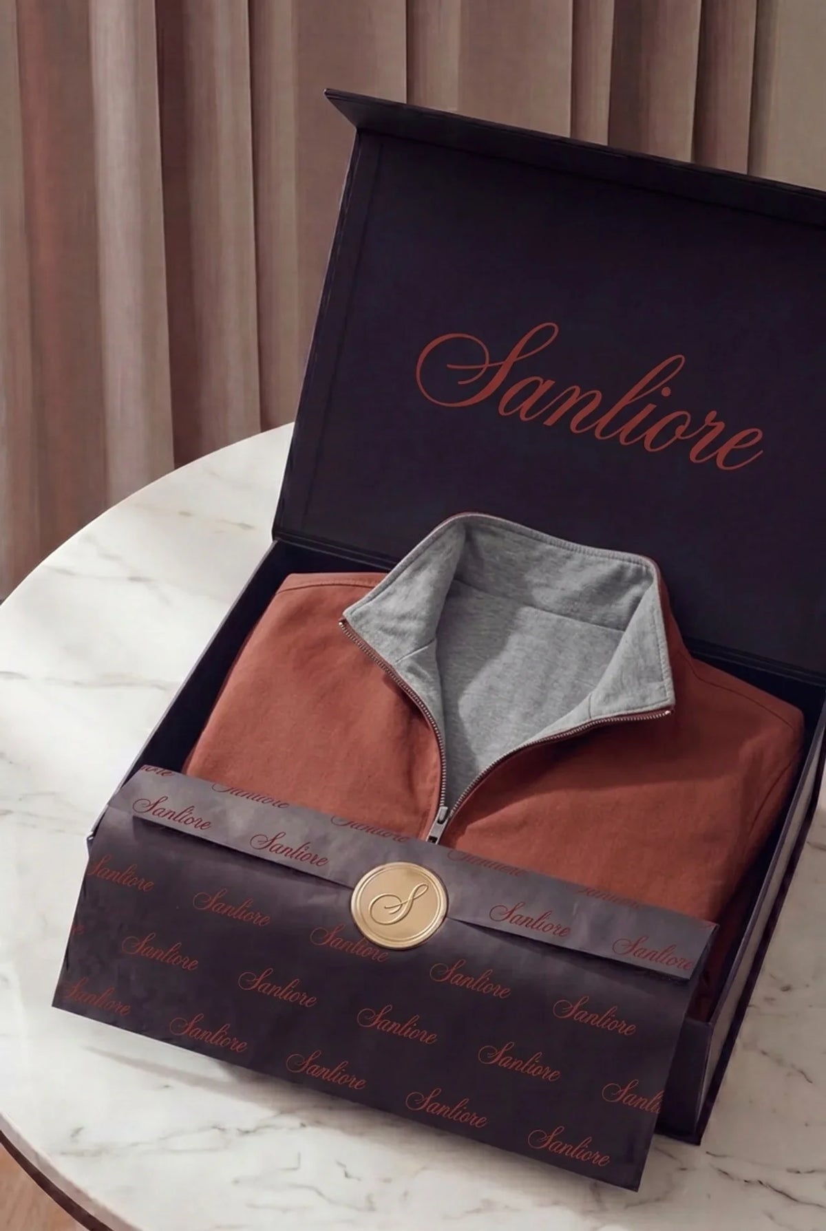 Portovenere Reversible Jacket Terracotta