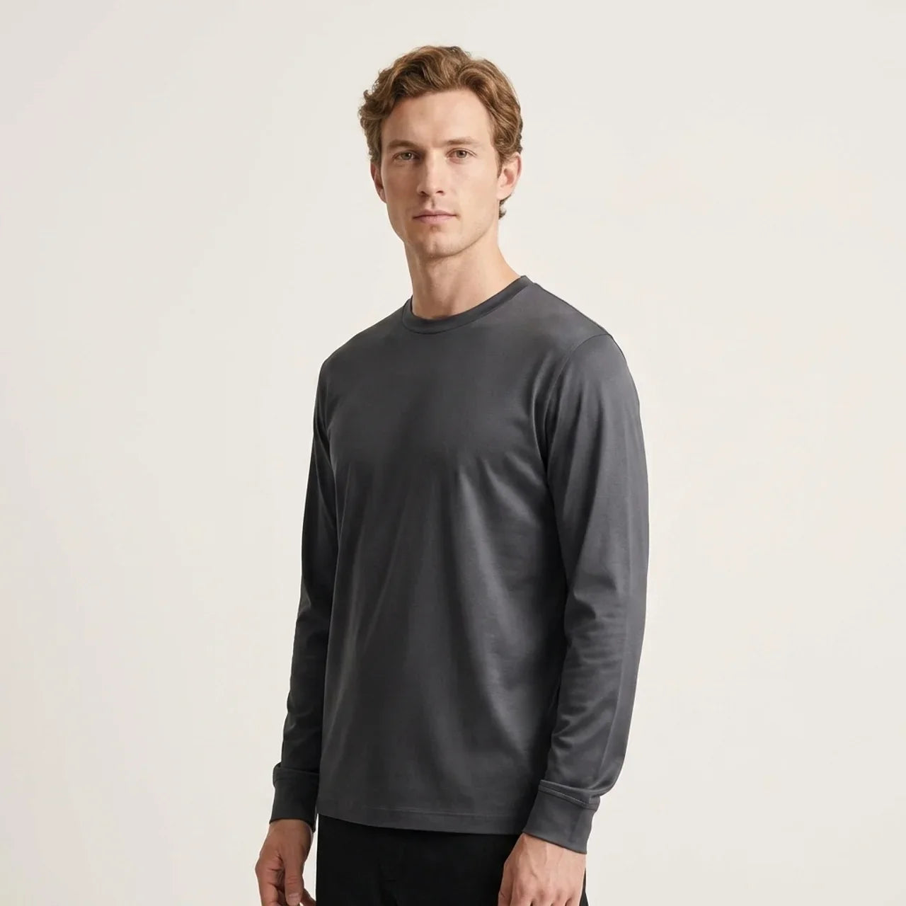 Verona Lustre Longsleeve Dark Grey