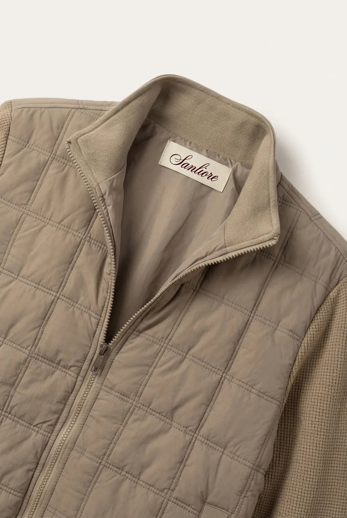 Treviso Quilted Hybrid Jacket Beige