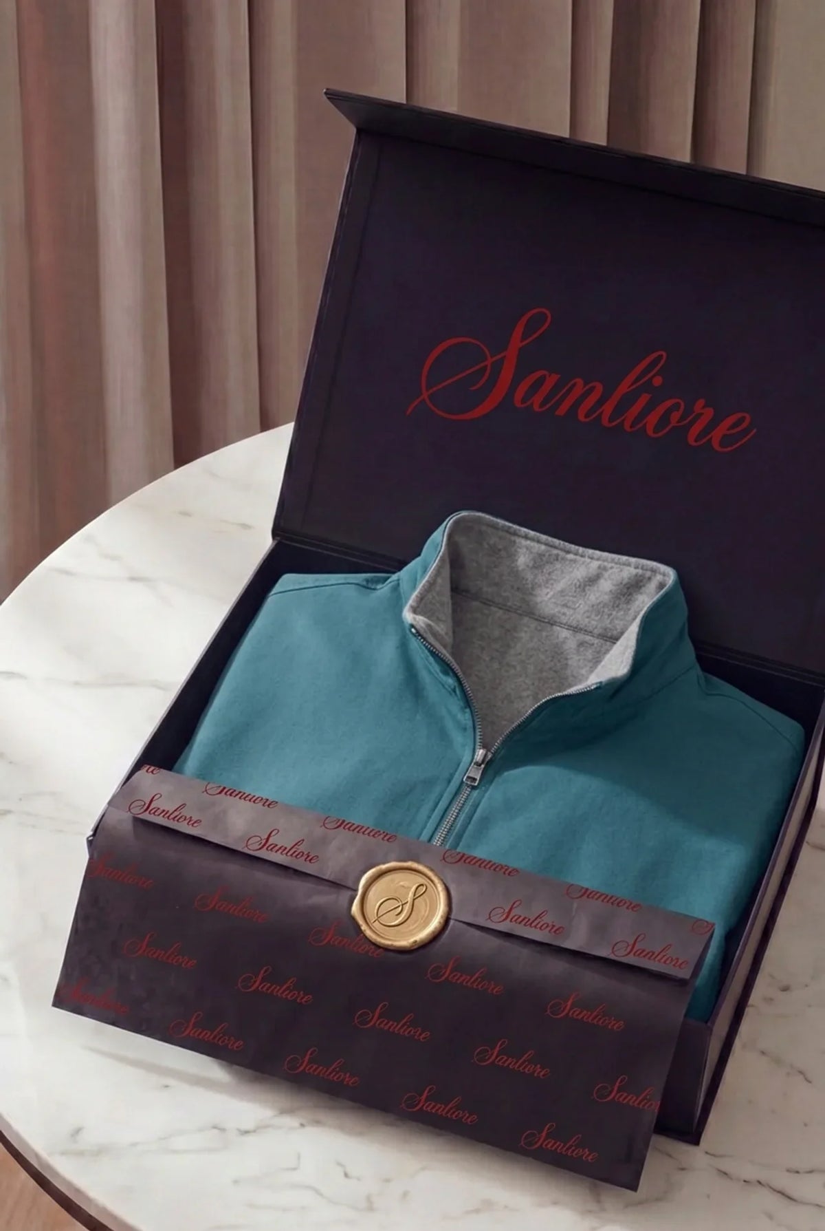 Portovenere Reversible Jacket Teal
