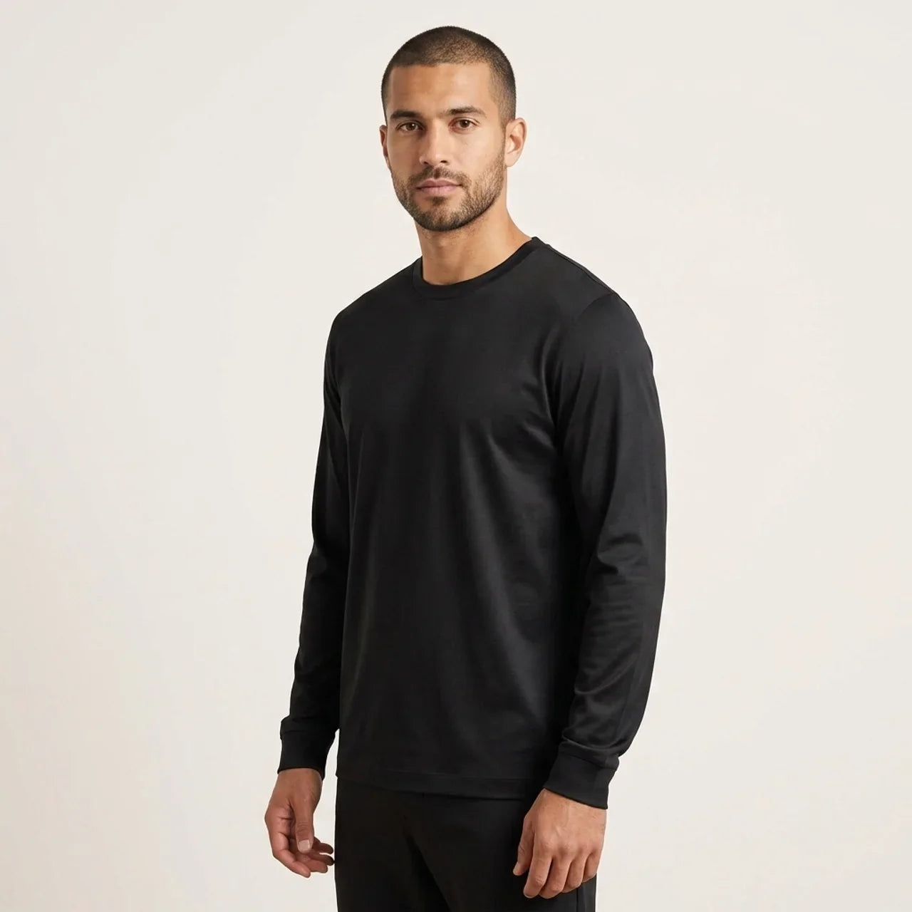Verona Soft Lustre Longsleeve Black