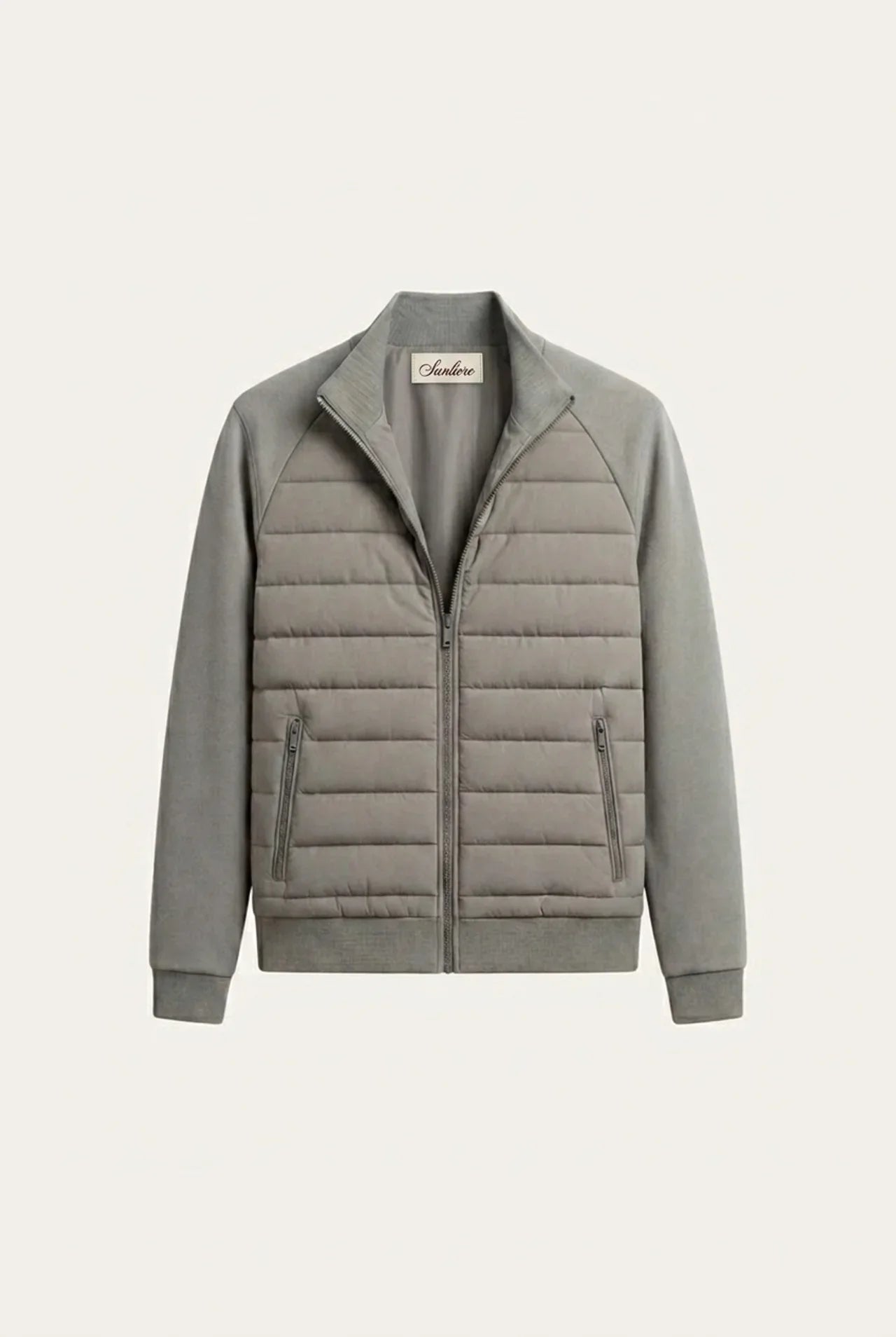 Vicenza Wool Padded Jacket Grey
