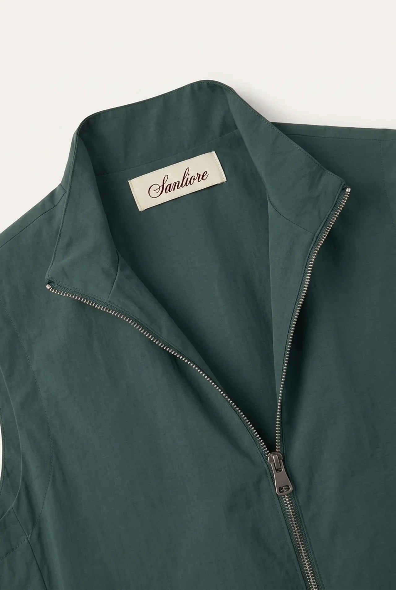 Lecco Stand-Collar Zip Vest Pino