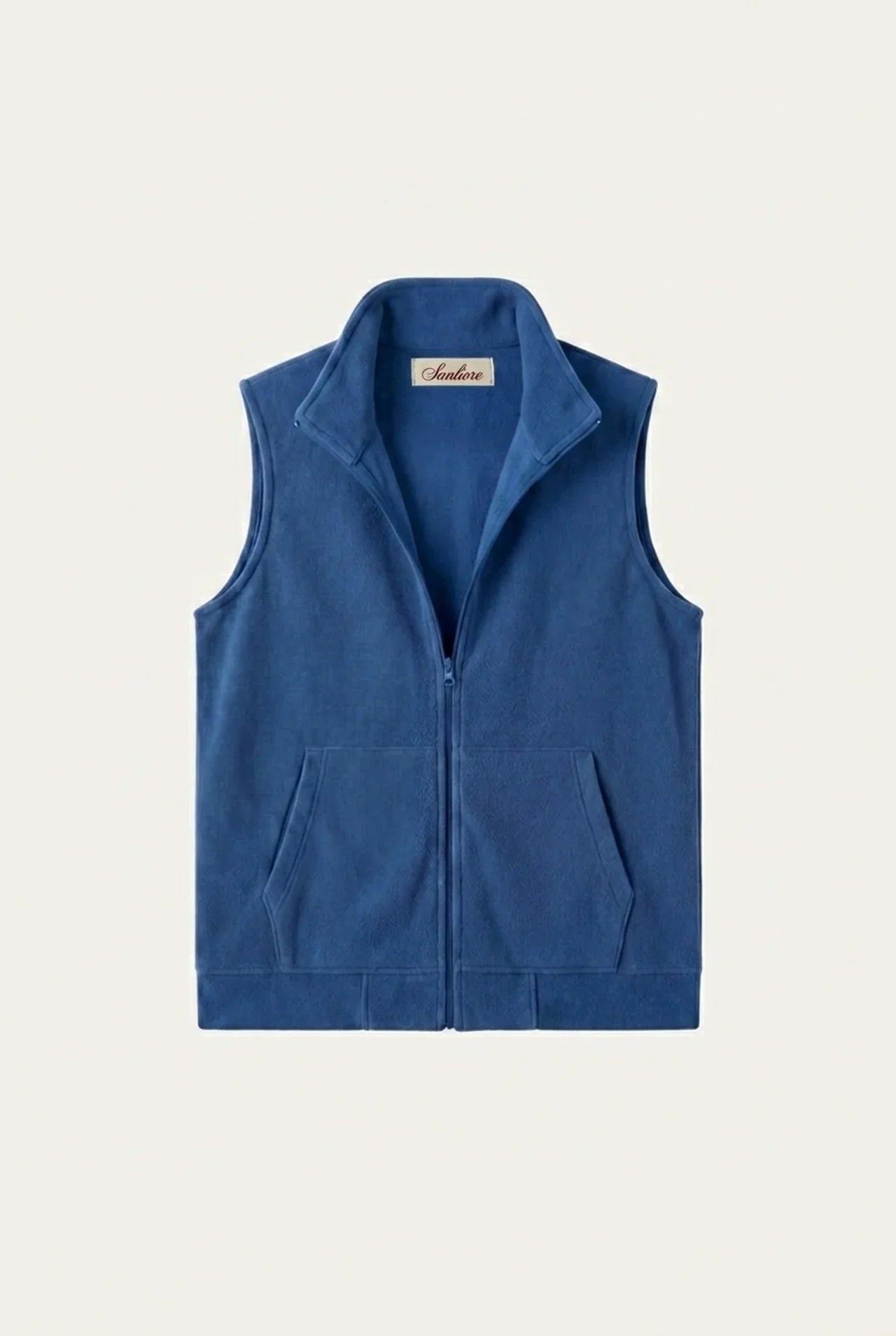 Livigno Brushed Fleece Vest Cobalt