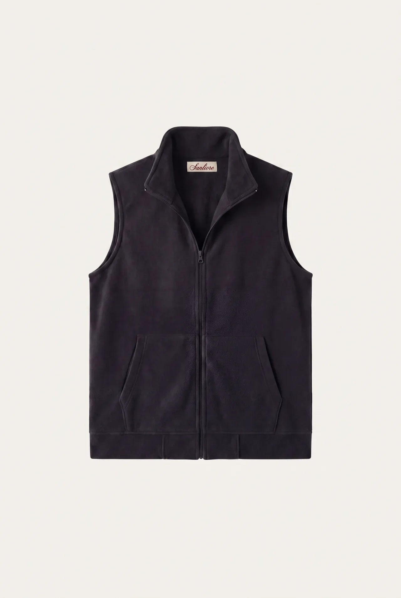 Livigno Brushed Fleece Vest Black