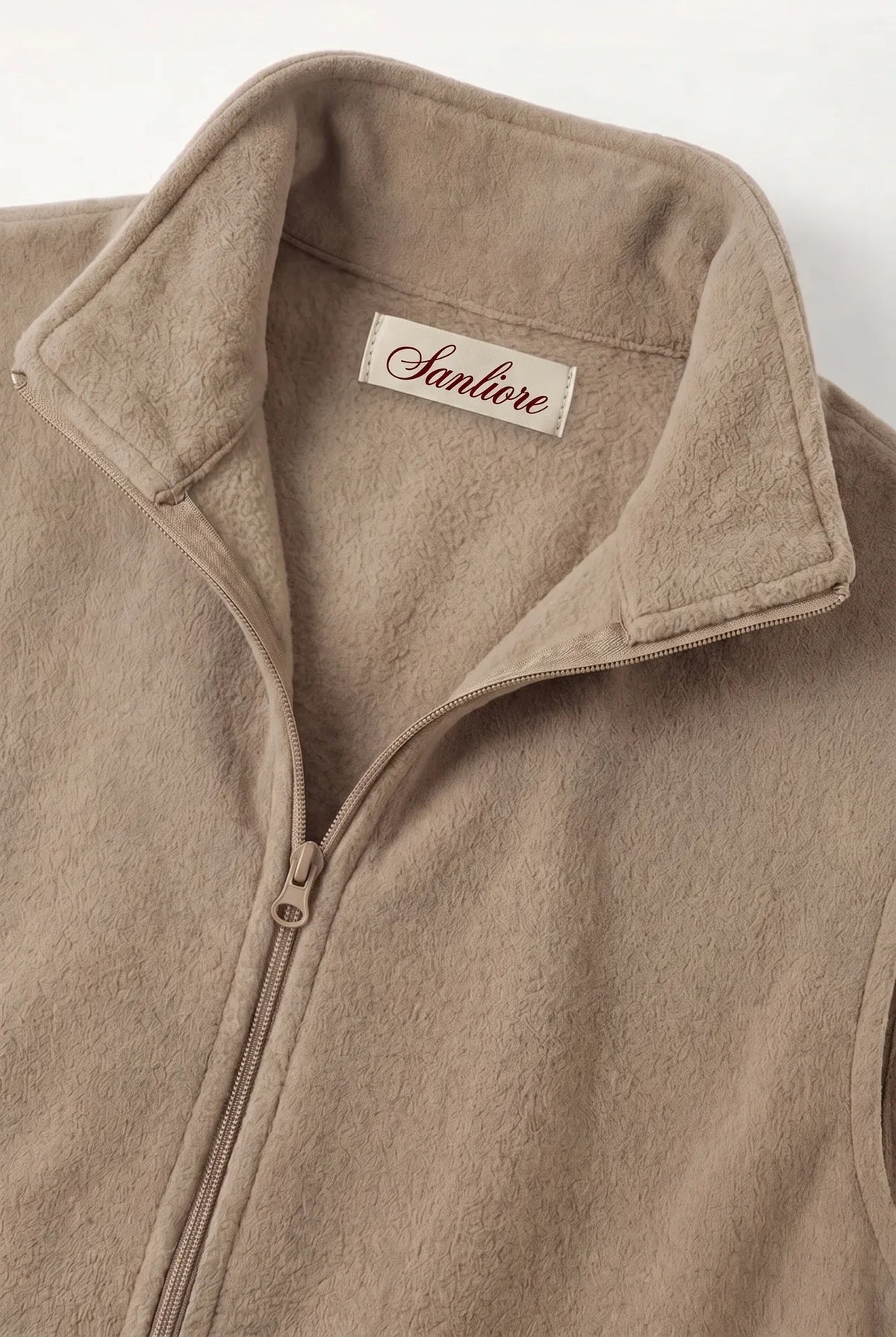 Livigno Brushed Fleece Vest Beige