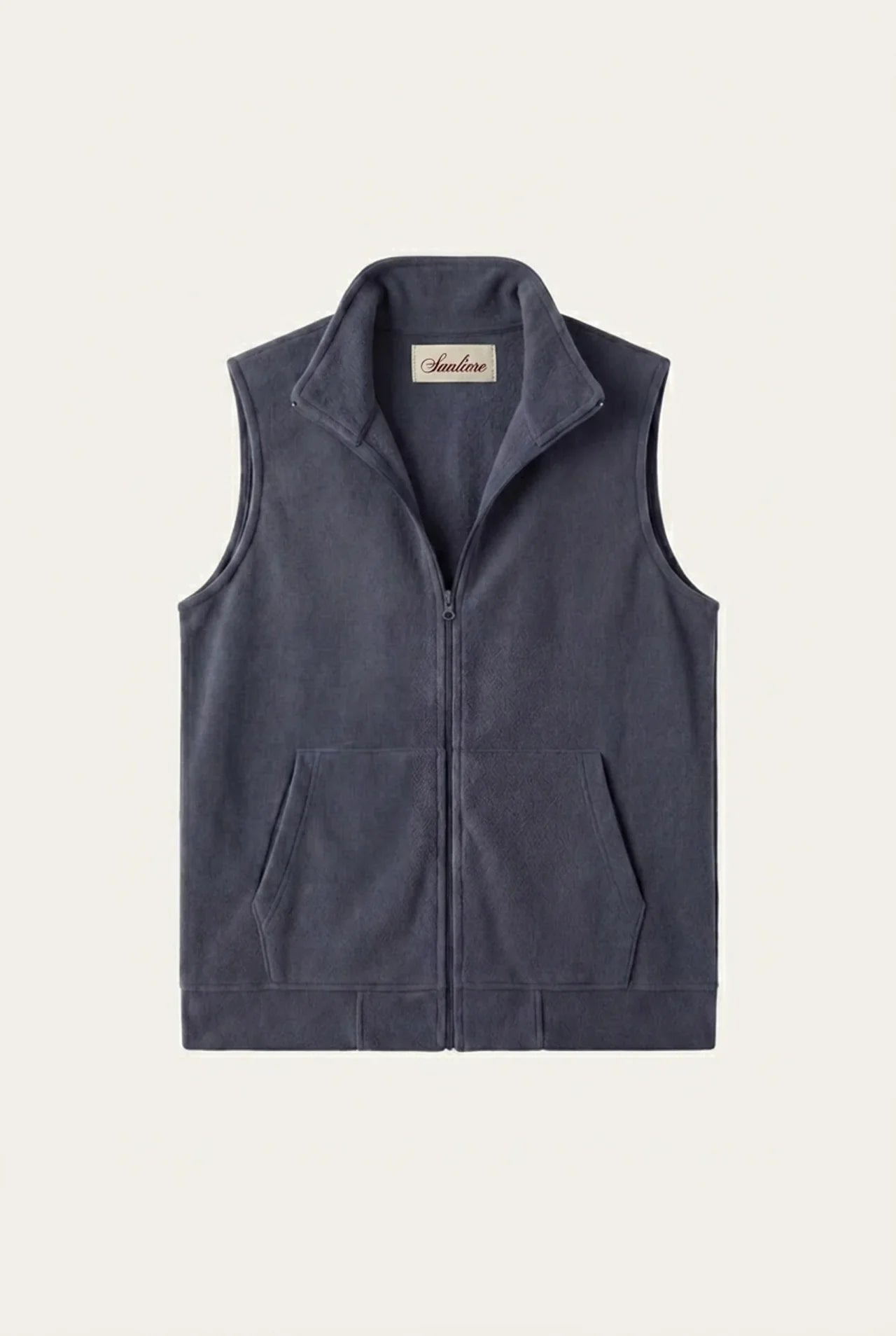 Livigno Brushed Fleece Vest Slate