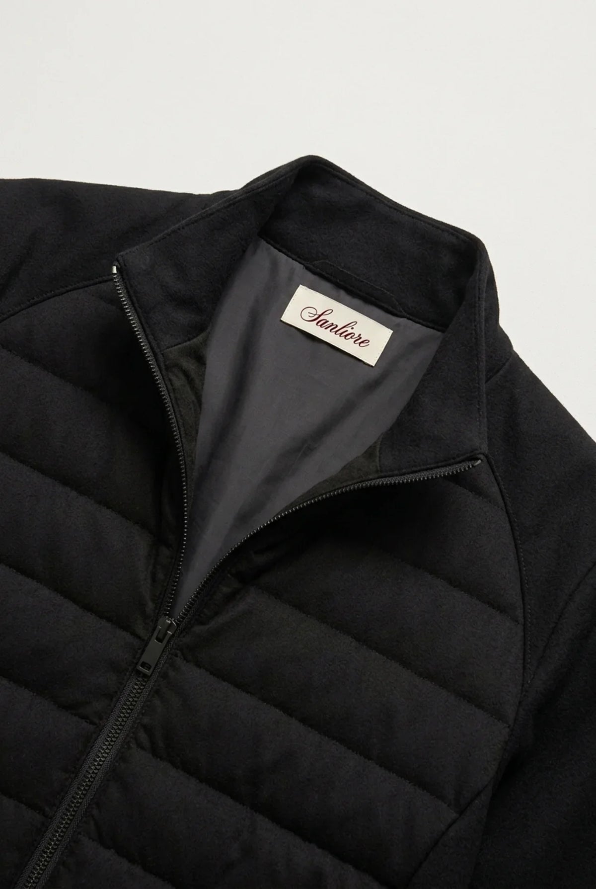 Vicenza Wool Padded Jacket Black