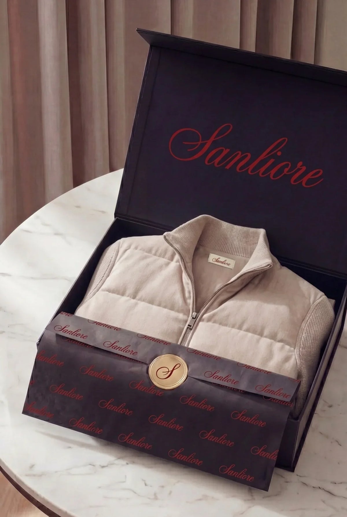Modena Quilted Knit Jacket Ivory