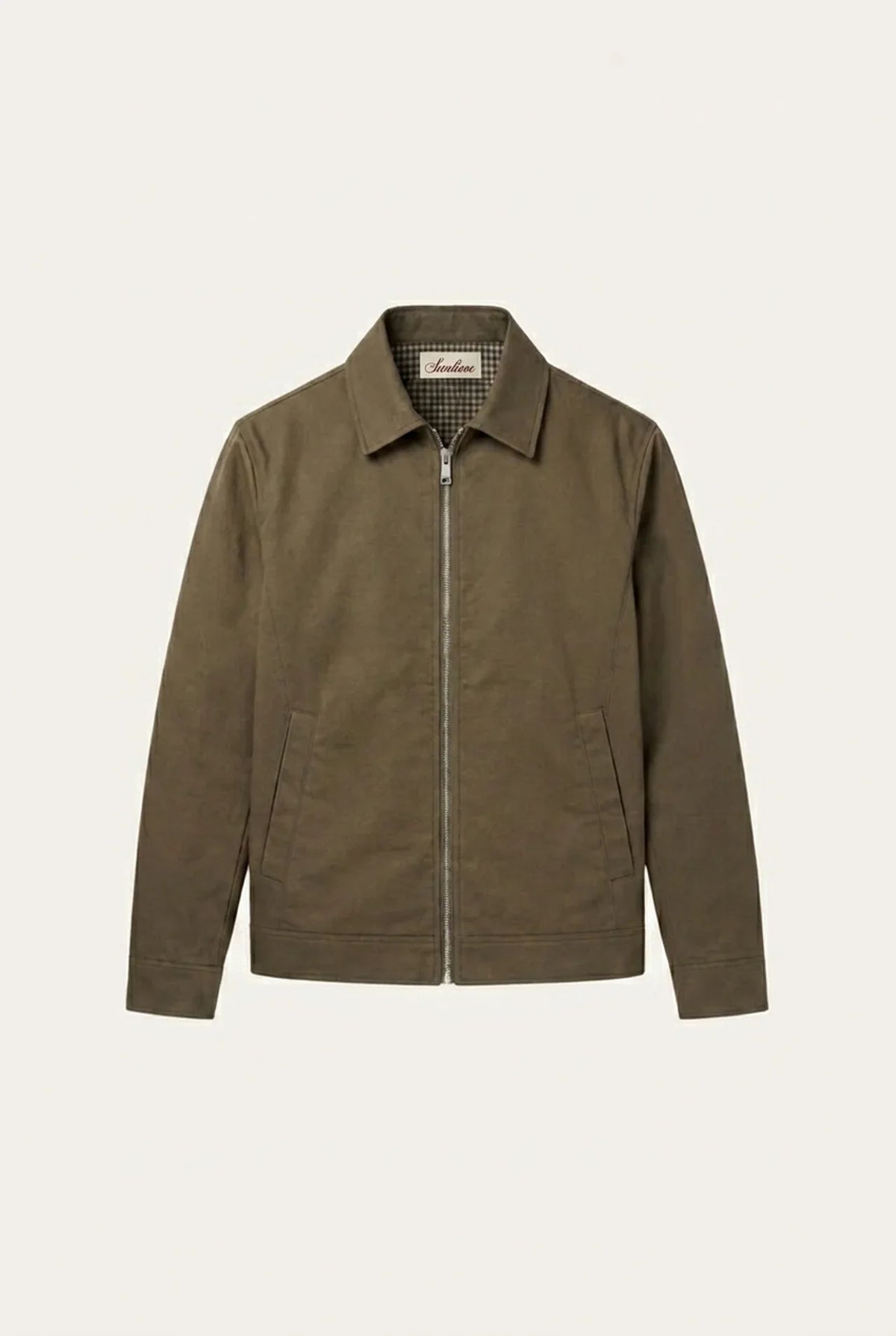 Ravenna Lightweight Zip Jacket Khaki